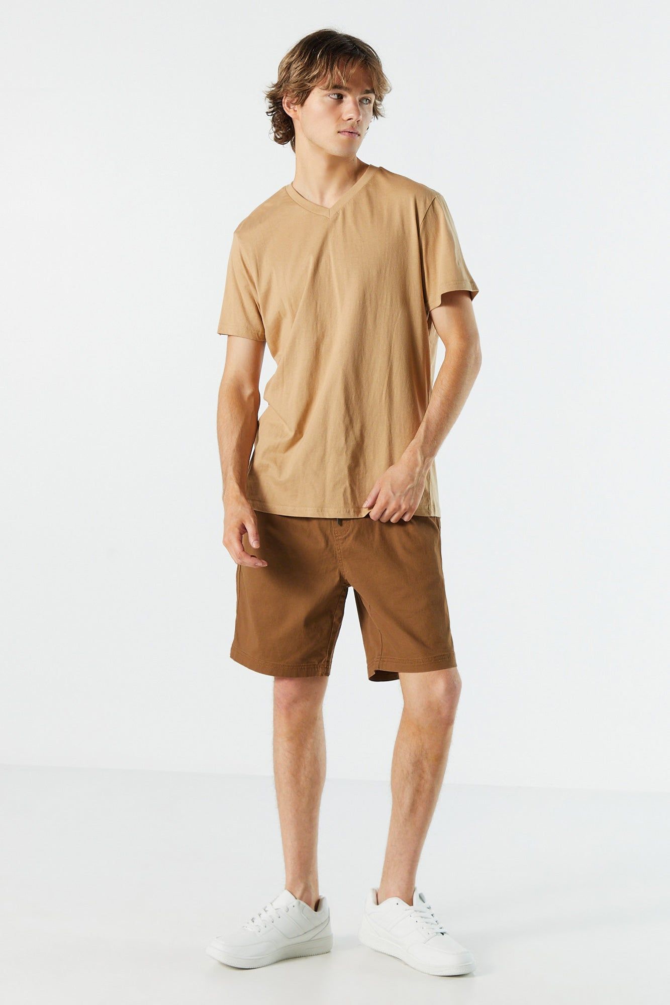 Basic V-Neck T-Shirt sold by Urban Planet product image thumbnail 3