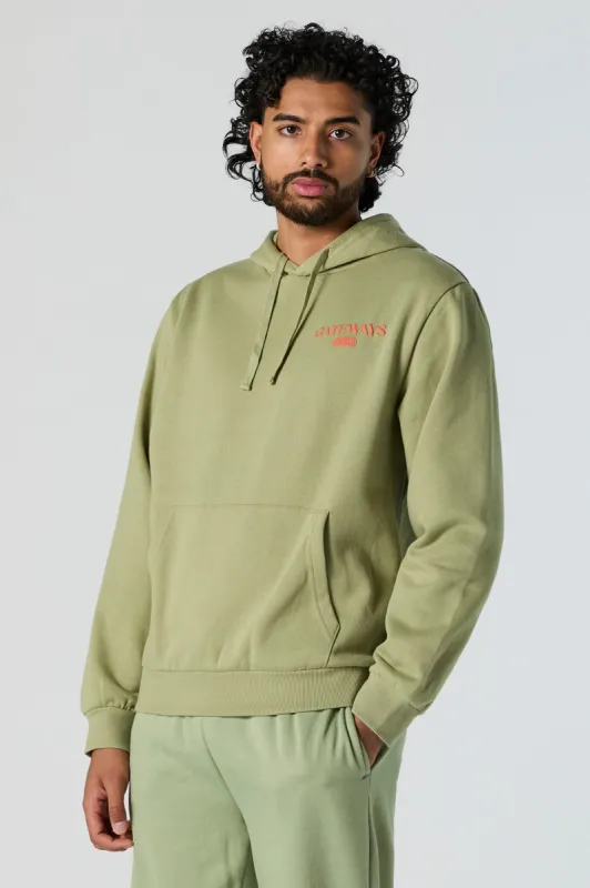 Gateways Graphic Fleece Hoodie sold by Urban Planet