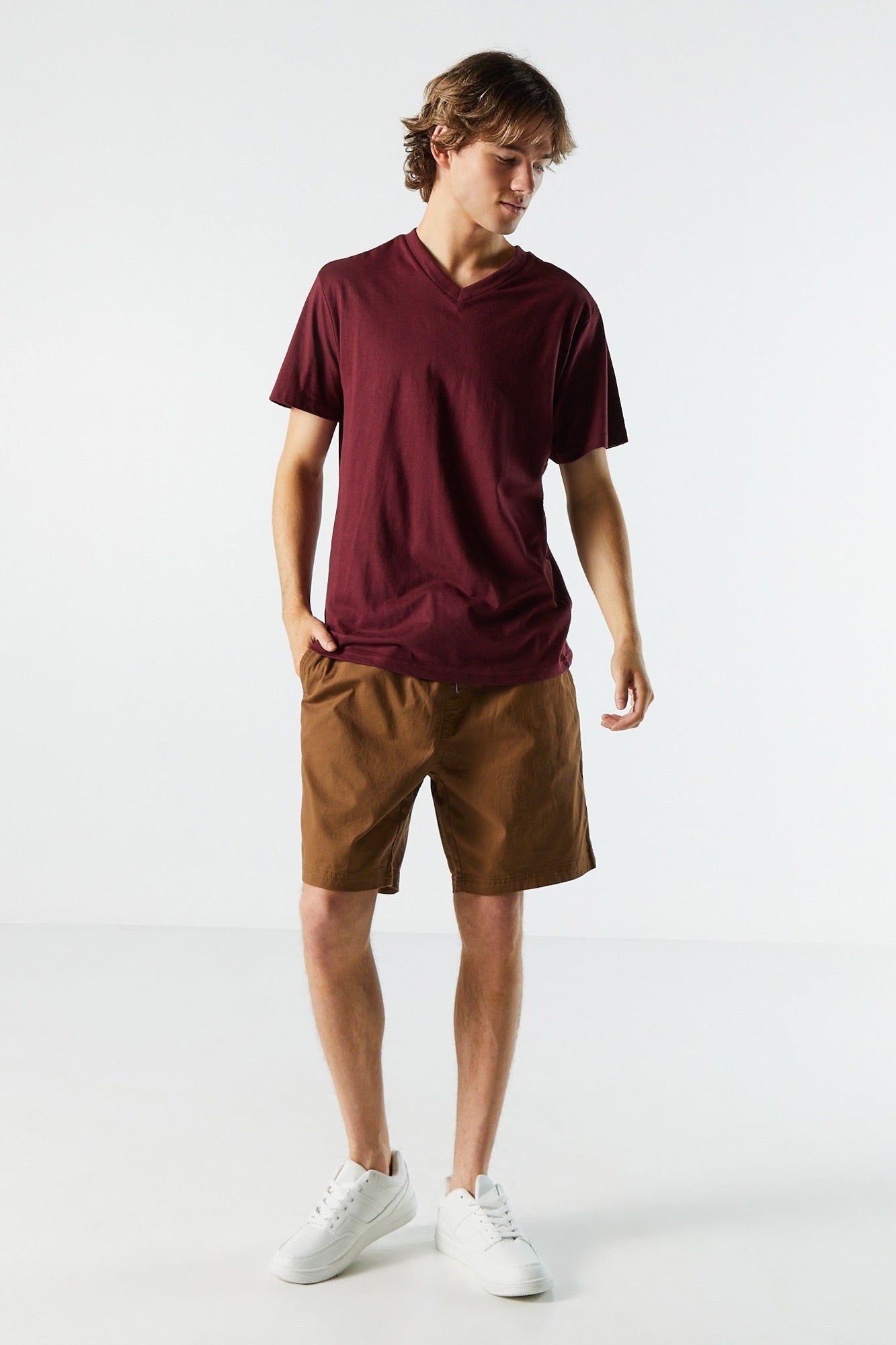 Basic V-Neck T-Shirt sold by Urban Planet product image thumbnail 6