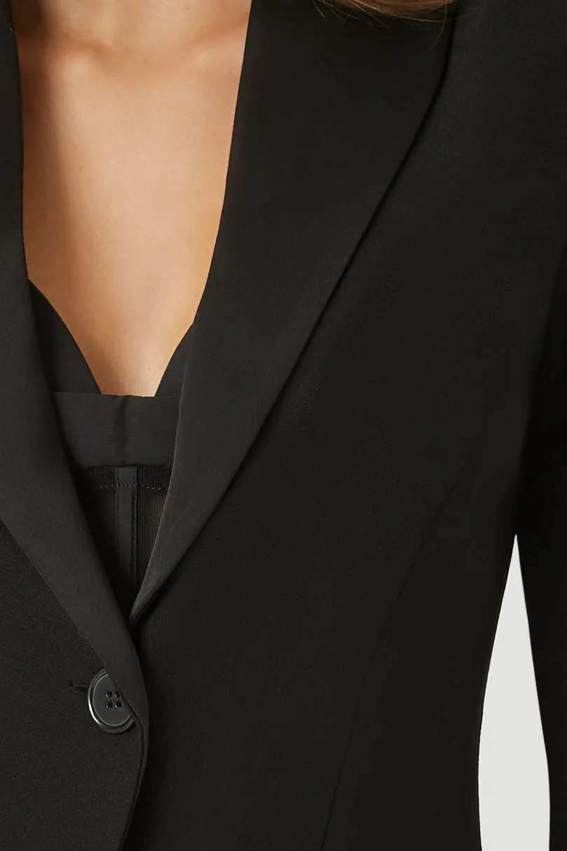 Blazer à revers cranté et manche fendue sold by Urban Planet product image thumbnail 5