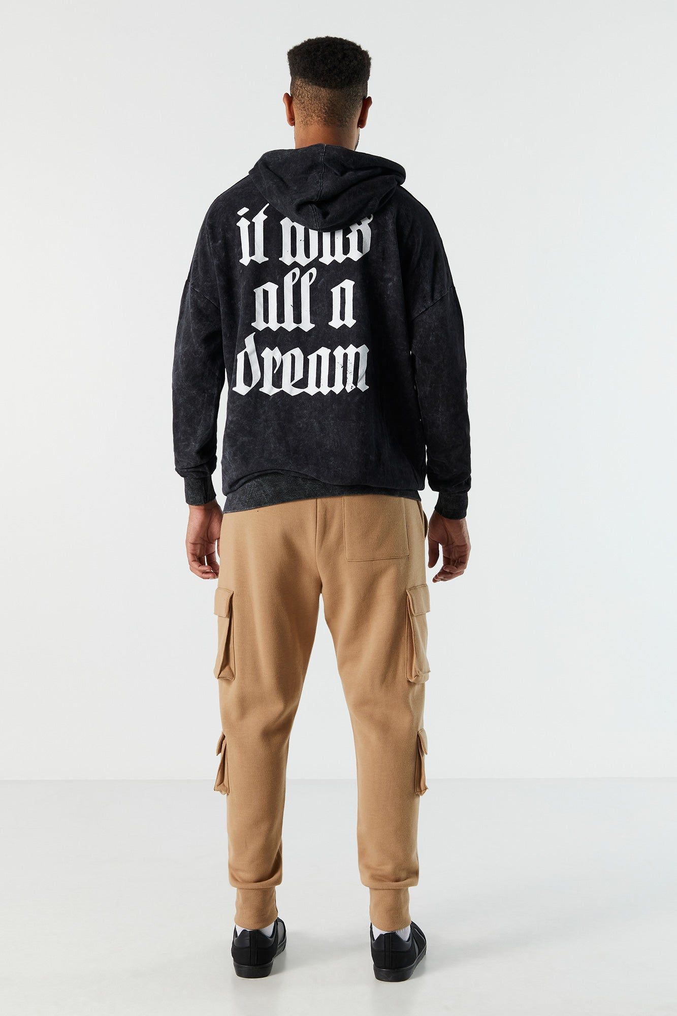 Pantalon de jogging cargo en molleton avec poches multiples sold by Urban Planet product image thumbnail 4