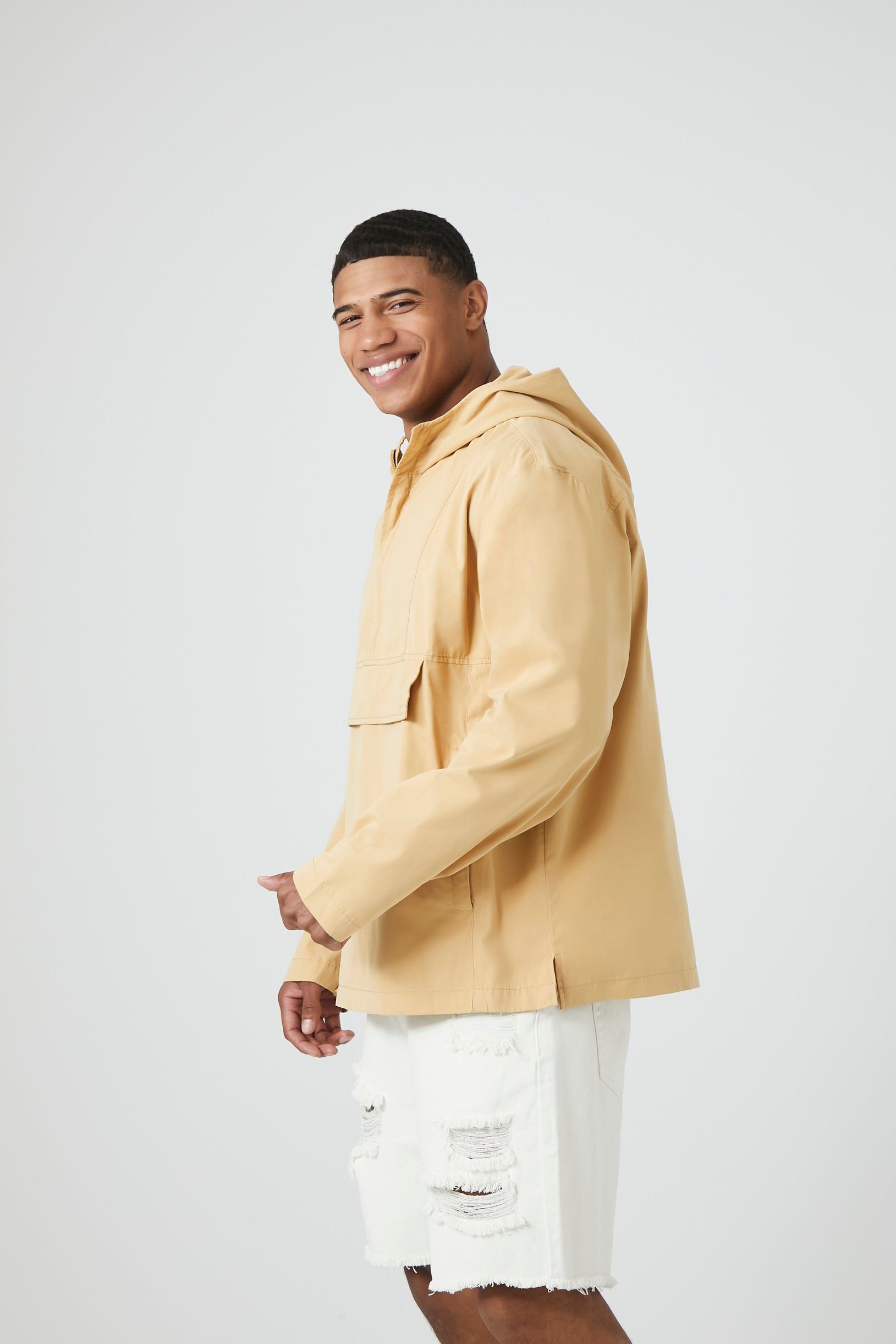 Half Zip Hooded Jacket sold by Urban Planet product image thumbnail 8