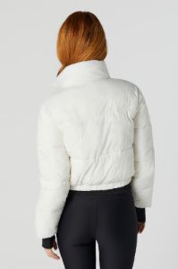 Cropped Zip-Up Puffer Jacket sold by Urban Planet