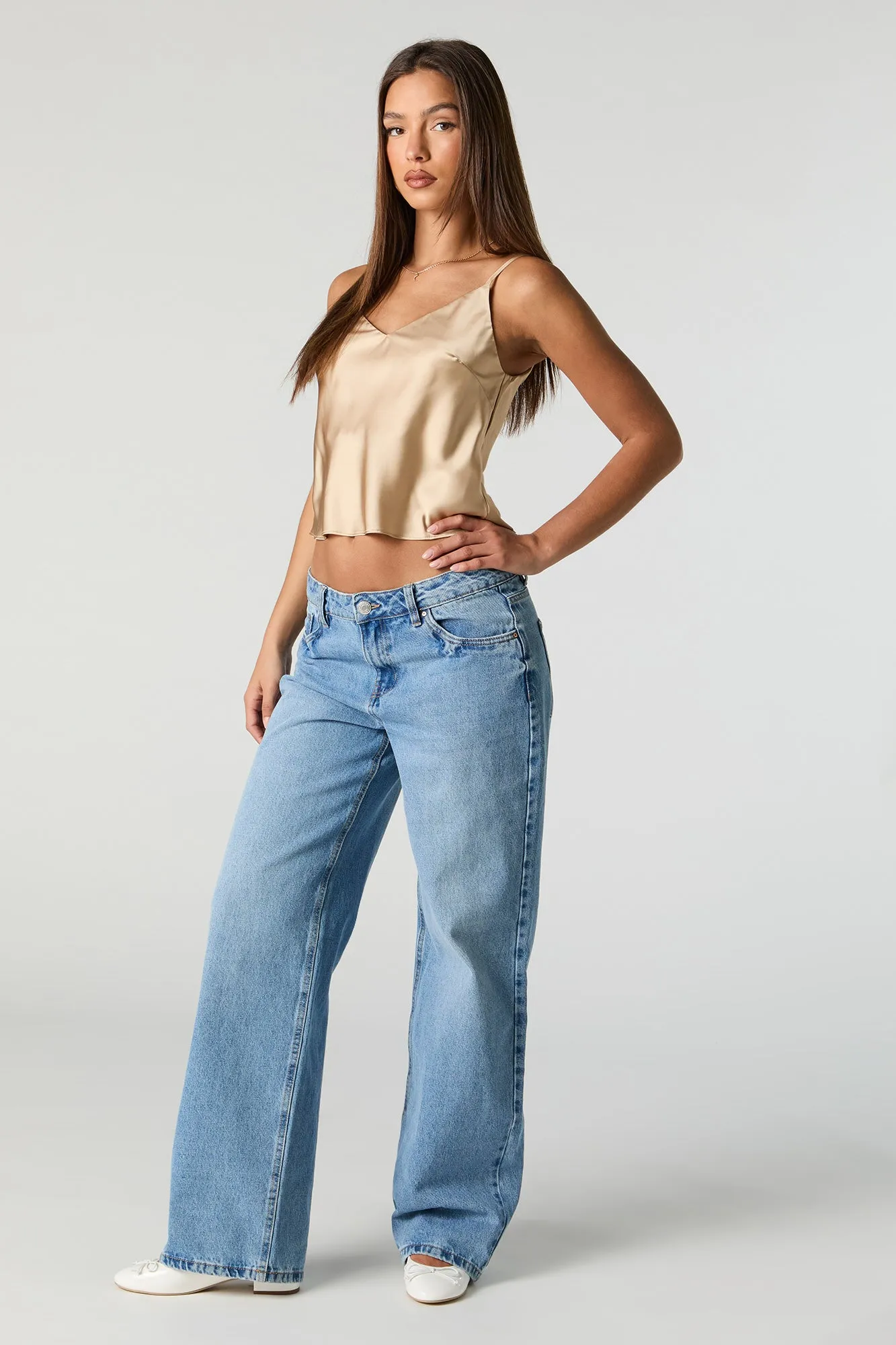 Camisole en satin à encolure en V sold by Urban Planet product image thumbnail 3