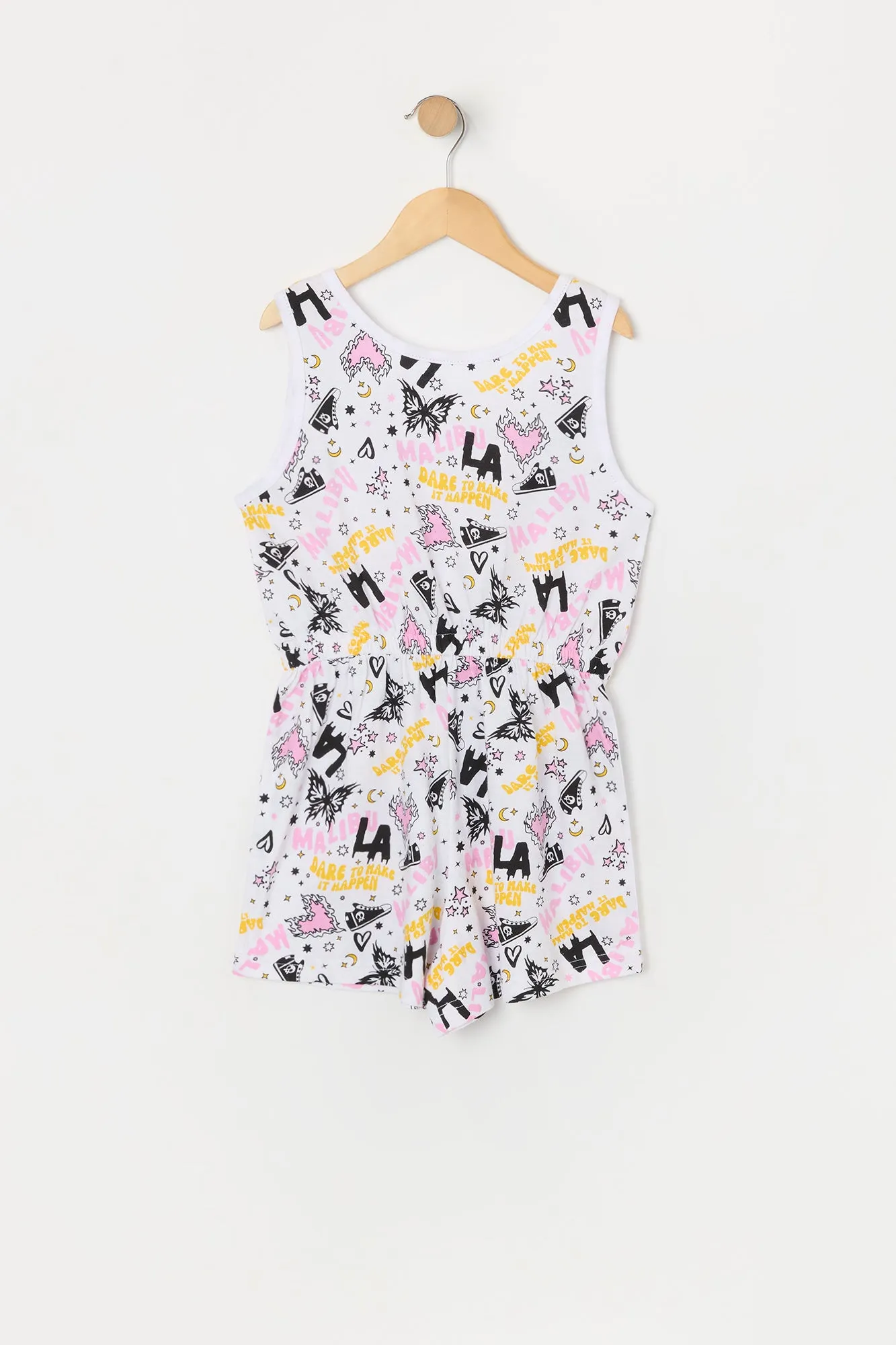 Girls LA Butterfly Print Romper sold by Urban Planet product image thumbnail 2
