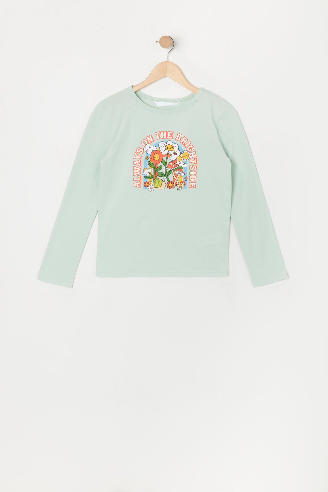 Girls The Bright Side Graphic Long Sleeve Top sold by Urban Planet