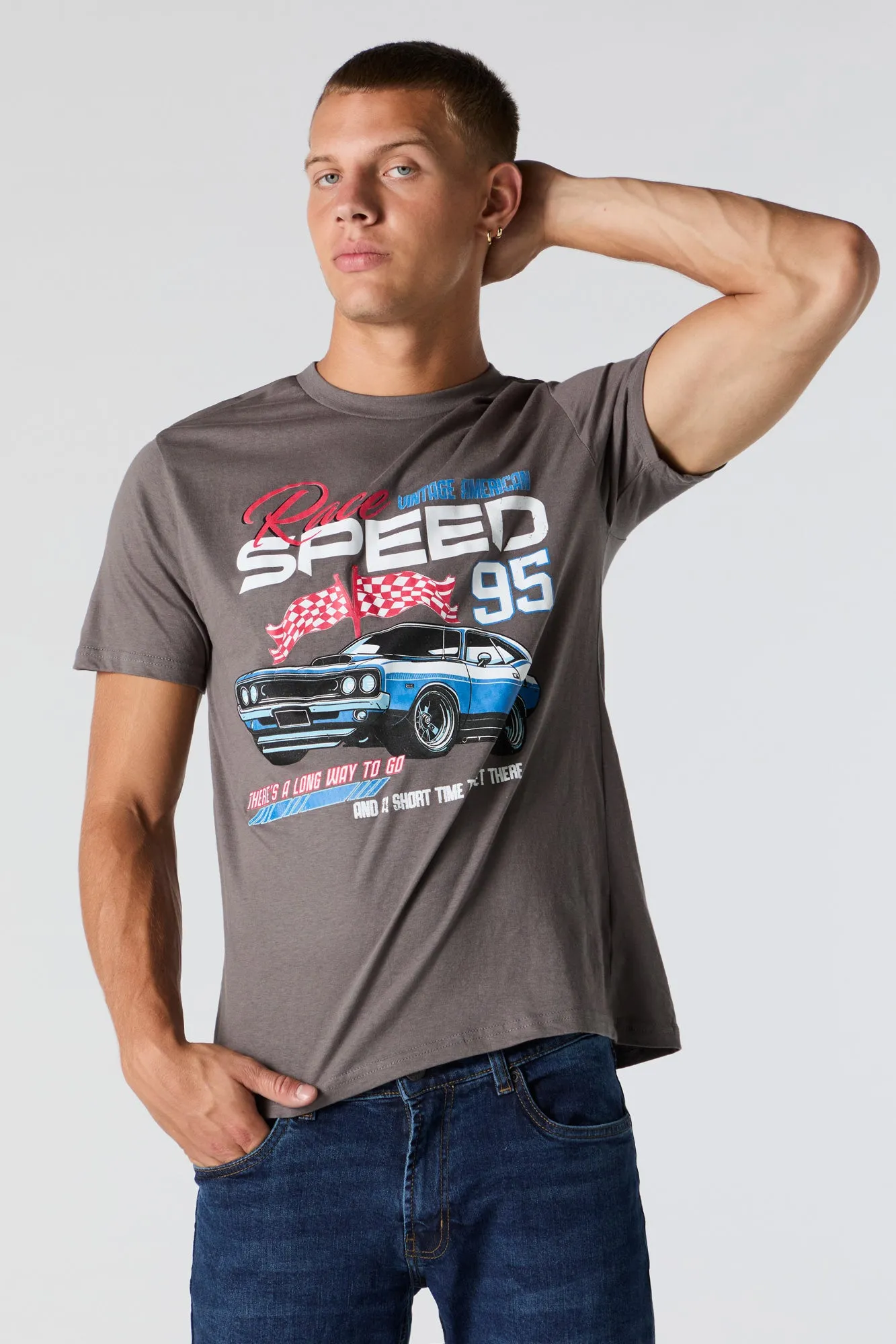 T-shirt à imprimé Speed 95 sold by Urban Planet