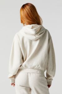 Chenille Embroidered Montauk  Zip-Up Hoodie sold by Urban Planet