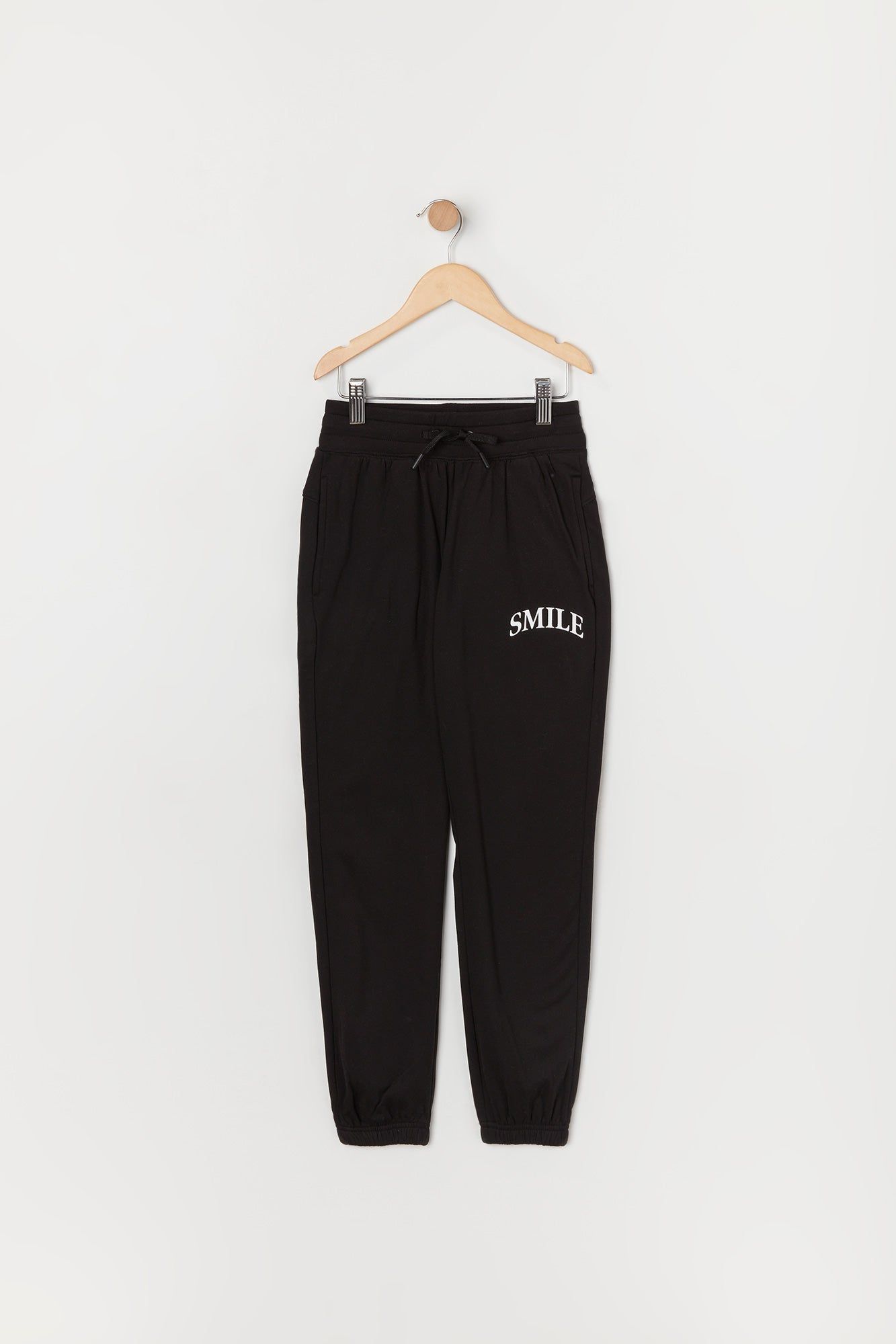 Jogger en molleton à imprimé Smile pour fille sold by Urban Planet