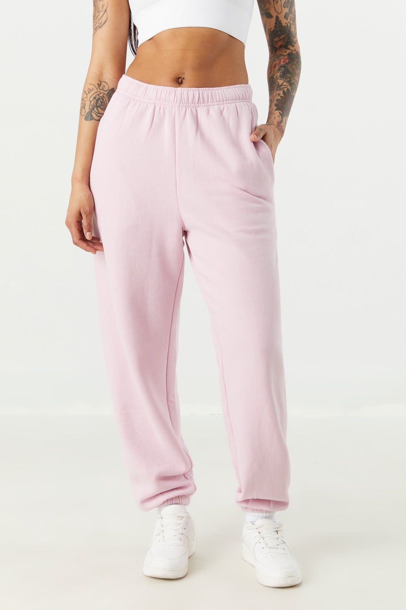 High Rise Boyfriend Fleece Jogger sold by Urban Planet product image thumbnail 8