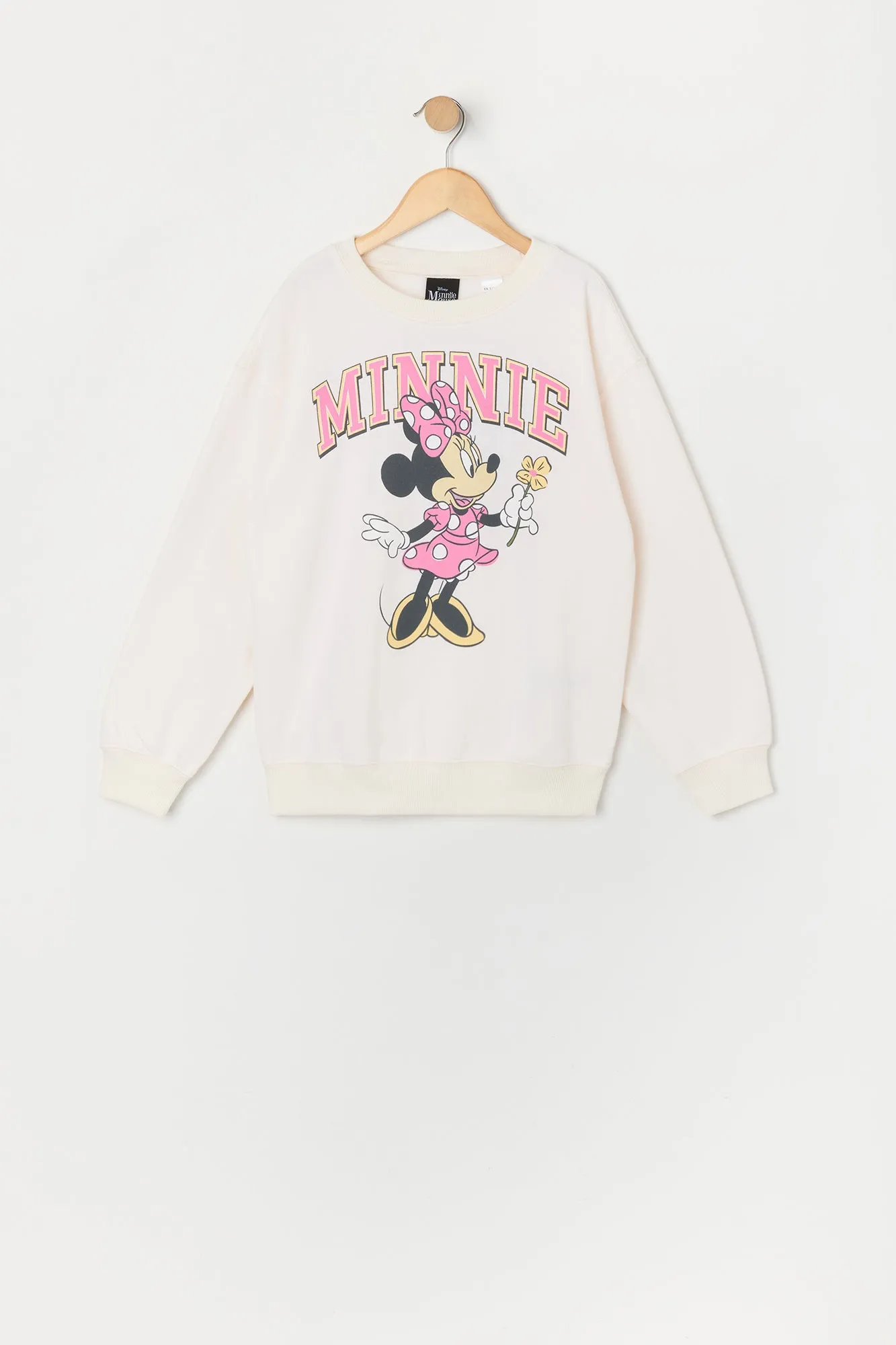 Girls Minnie Mouse Graphic Fleece Sweatshirt sold by Urban Planet
