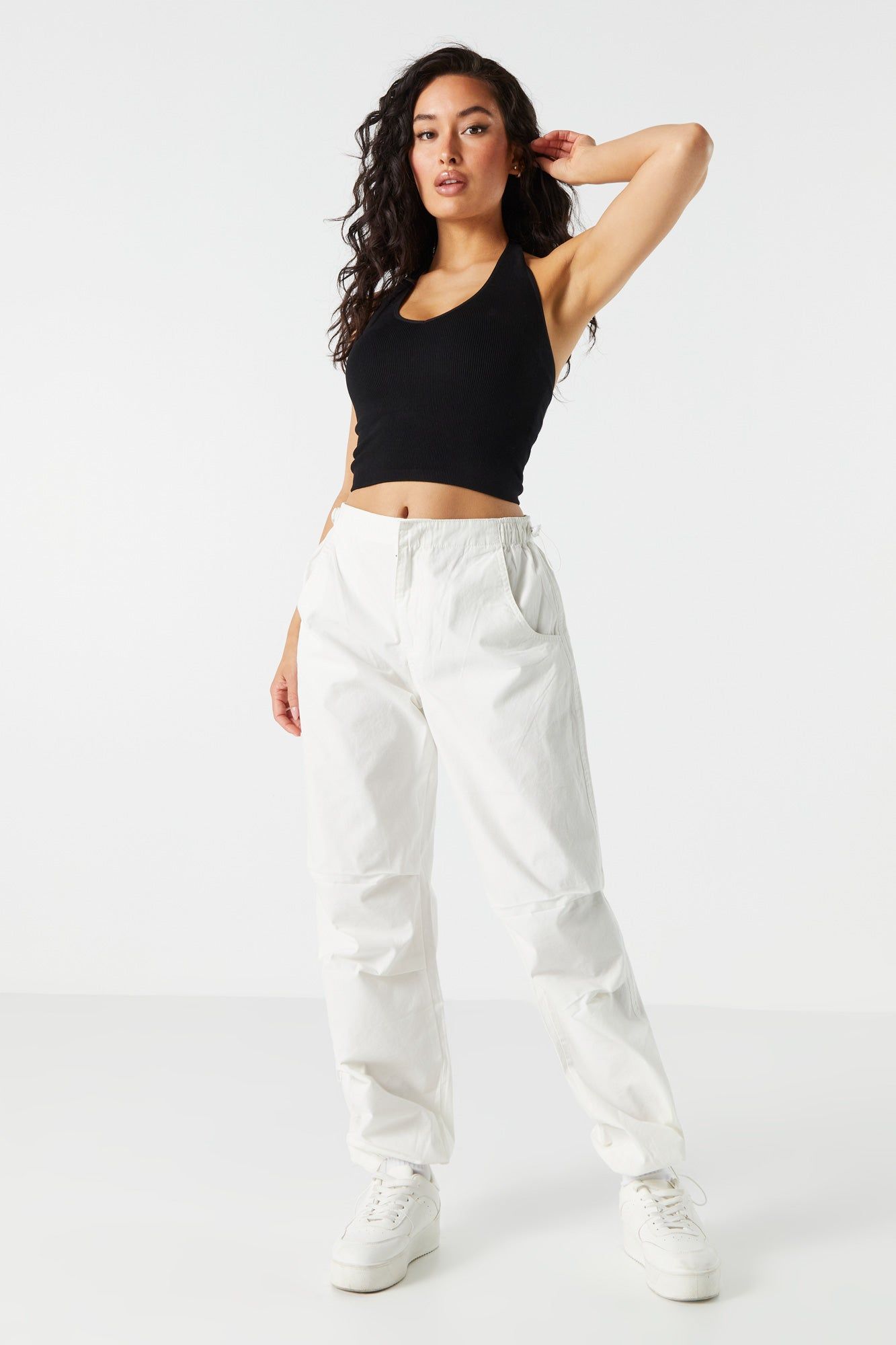 Seamless Ribbed Halter Crop Top sold by Urban Planet product image thumbnail 6