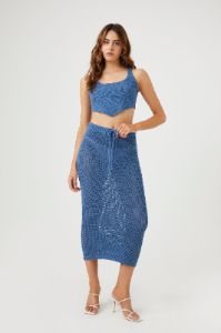 Jupe maxi en tricot crocheté sold by Urban Planet