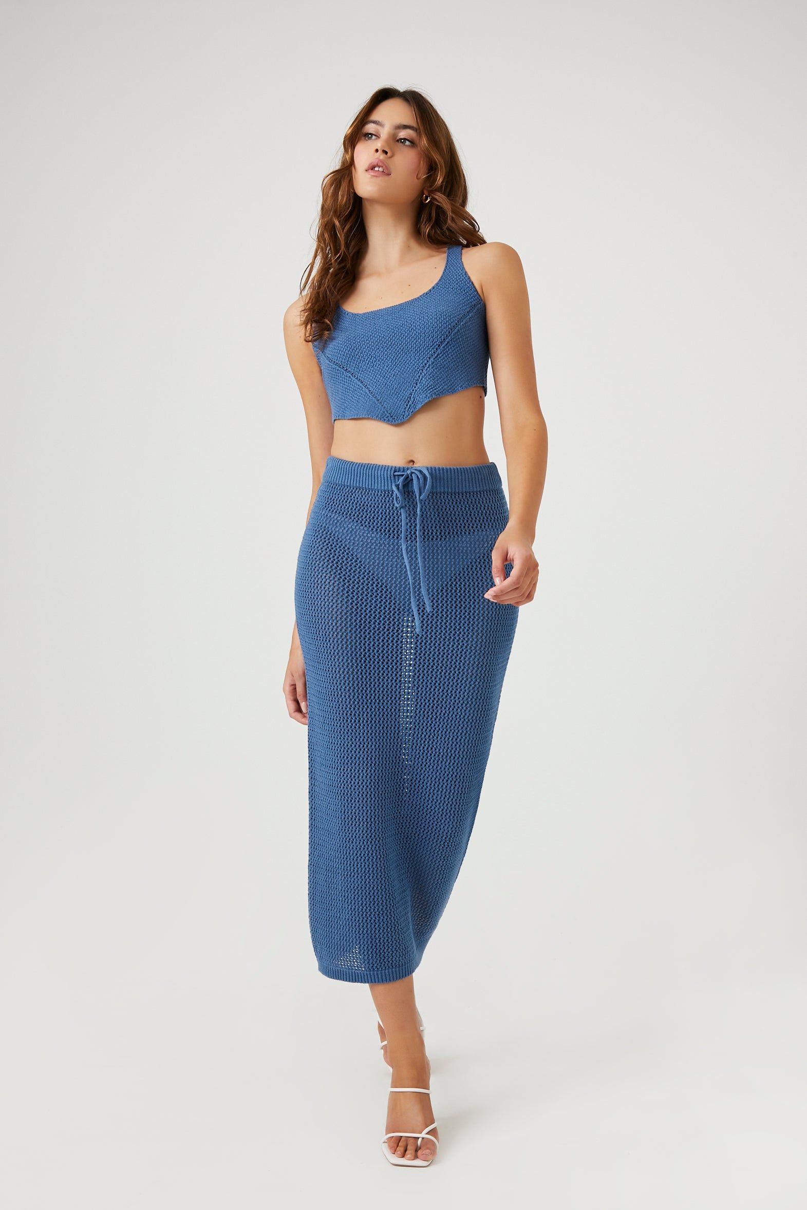 Jupe maxi en tricot crocheté sold by Urban Planet