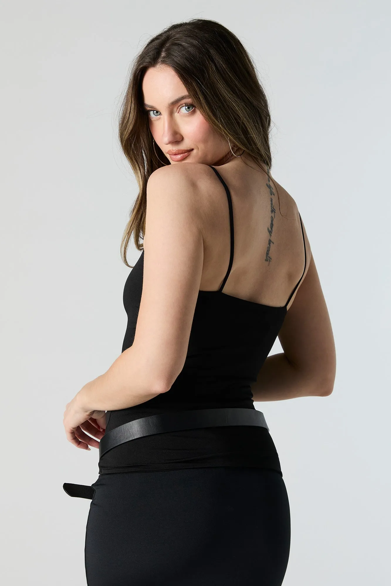 Contour V-Neck Cinched Tank sold by Urban Planet product image thumbnail 5