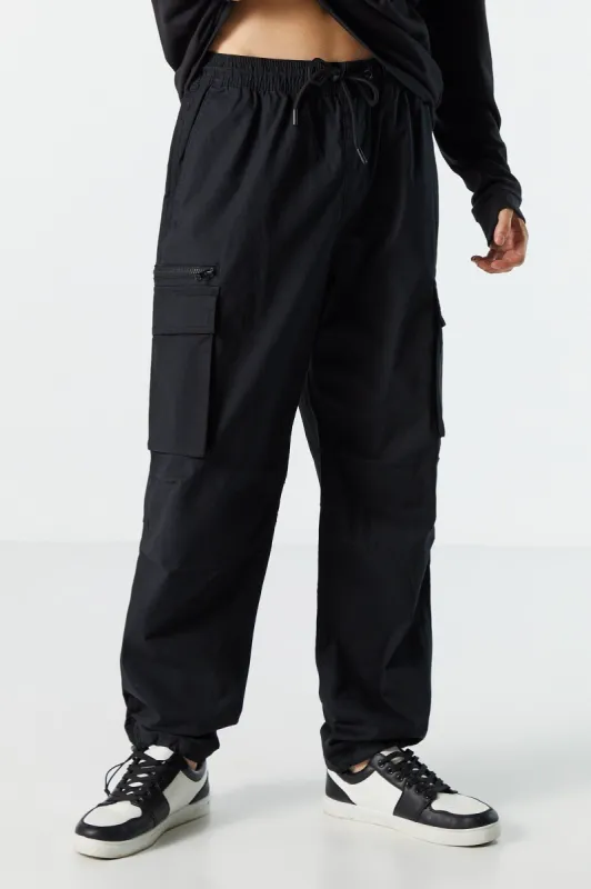 Poplin Zip Cargo Parachute Pant sold by Urban Planet