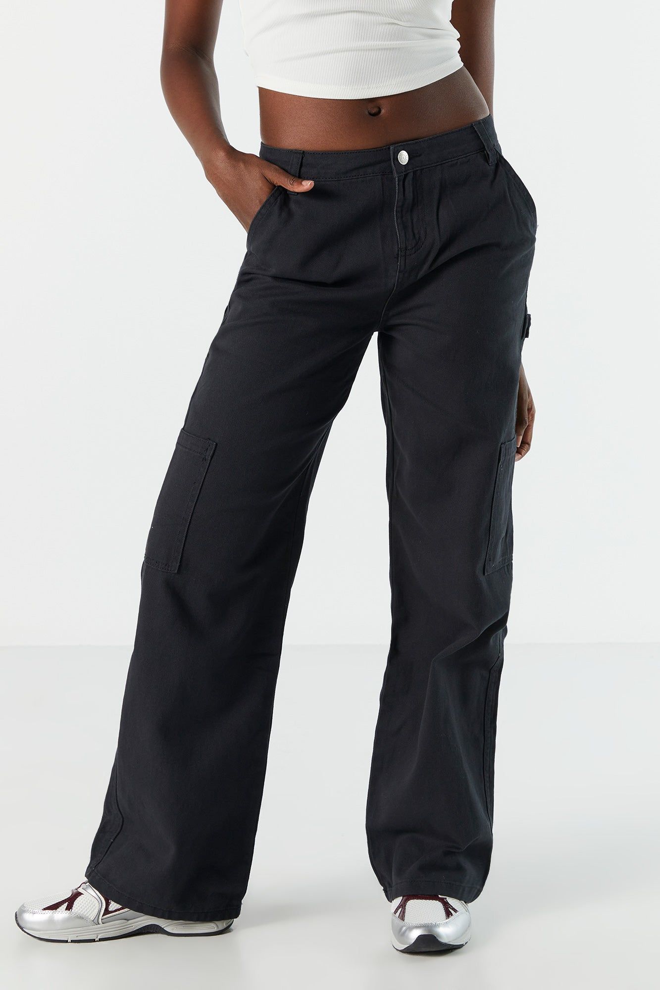 Jean de menuisier taille base délavé noir sold by Urban Planet product image thumbnail 2