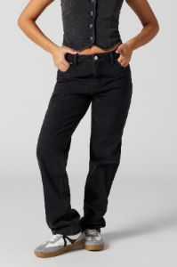 Black Wash High Rise Straight Leg Jean sold by Urban Planet