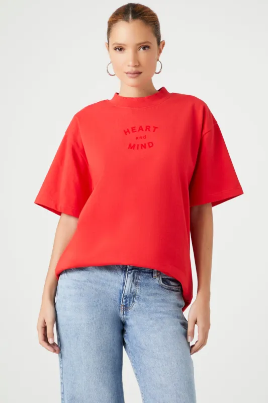 T-shirt surdimensionné à imprimé Heart & Mind sold by Urban Planet