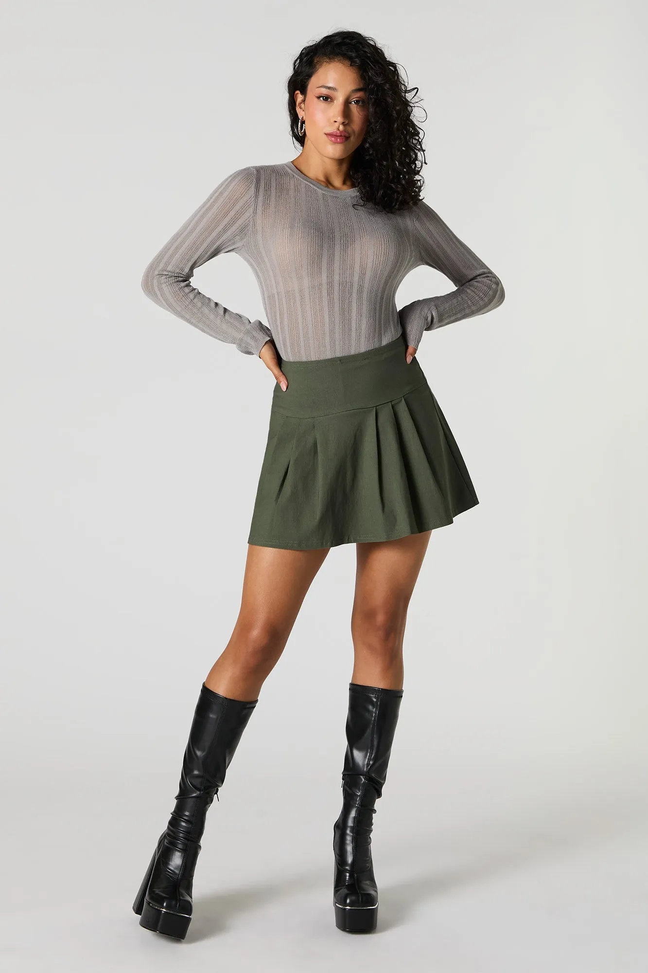 Pleated Dress Skort sold by Urban Planet product image thumbnail 2