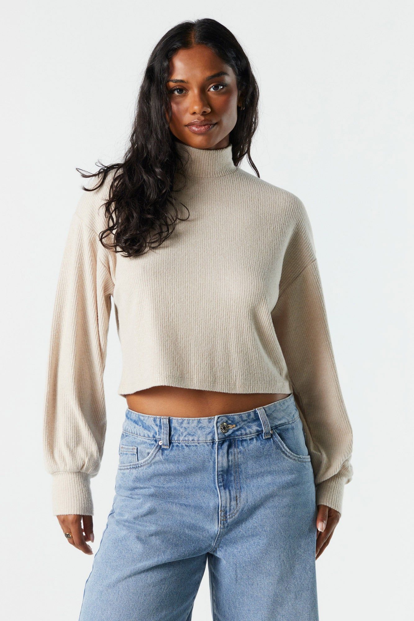 Col roulé en tricot côtelé sold by Urban Planet product image thumbnail 5