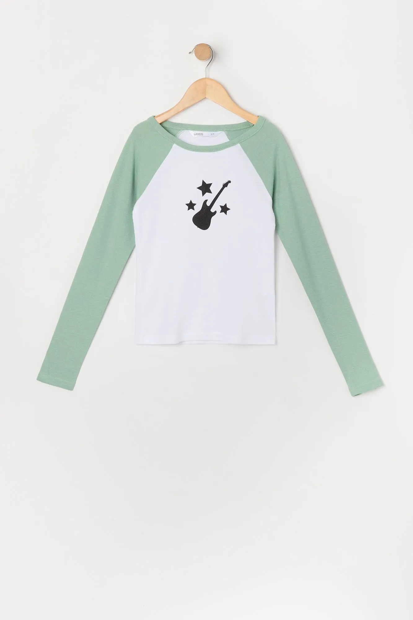 Haut raglan à manches longues avec imprimé Guitar pour fille sold by Urban Planet