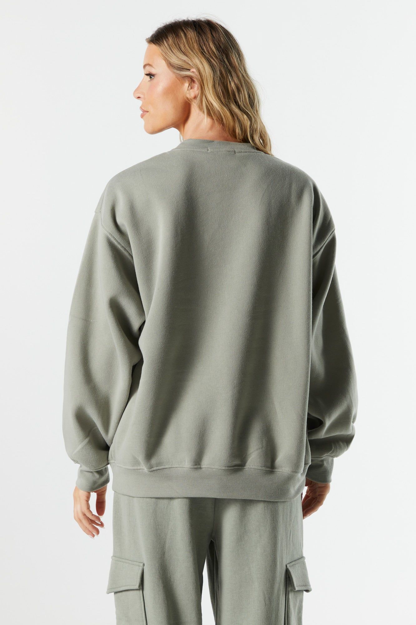 Wellness Club Embroidered Crewneck Sweatshirt sold by Urban Planet product image thumbnail 2