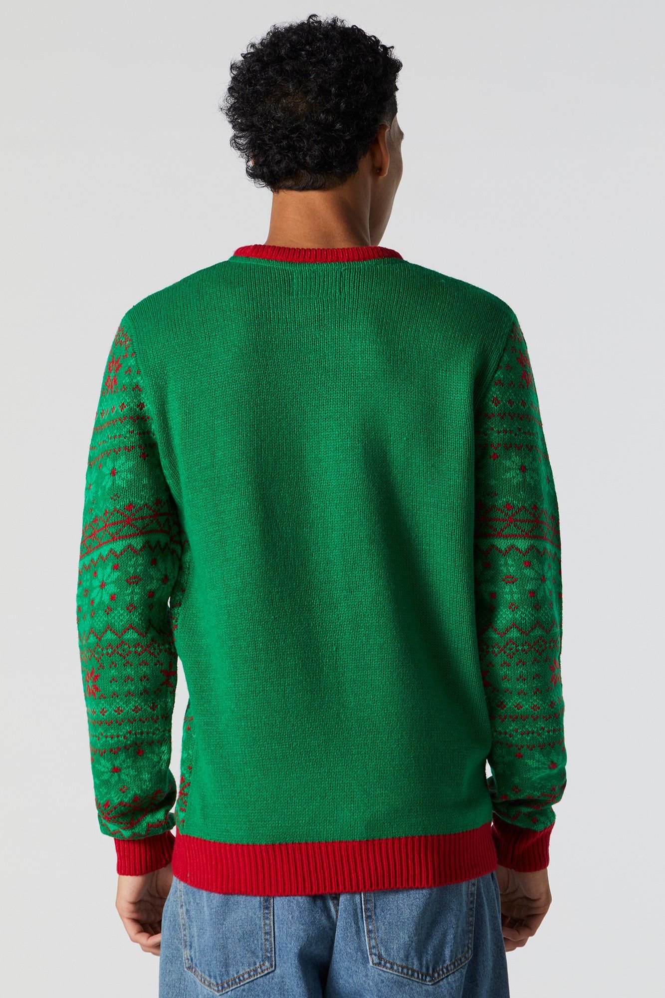 Furry Sloth Embroidered Xmas Sweater sold by Urban Planet product image thumbnail 2
