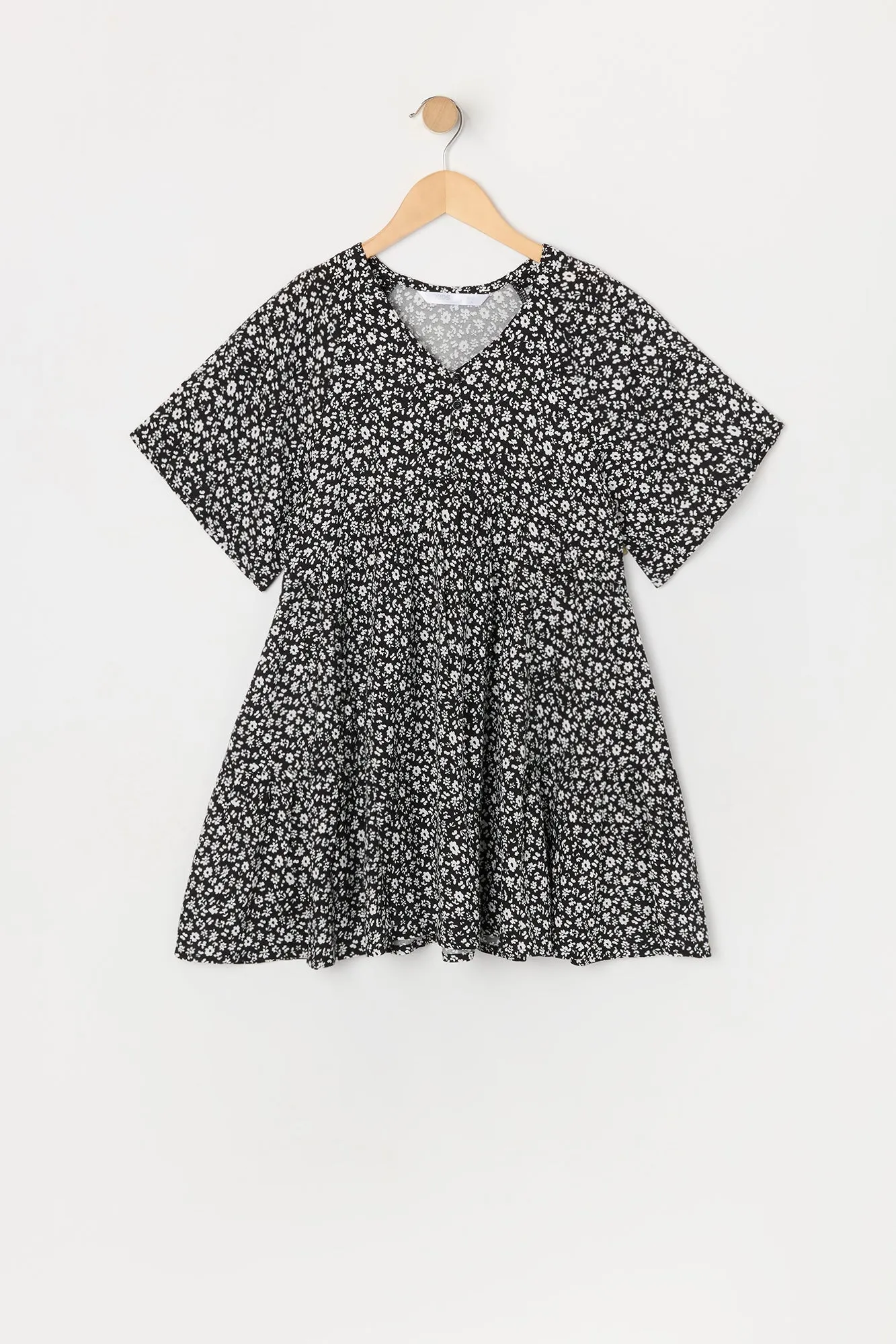 Robe de style nuisette fleurie à manches courtes pour fille sold by Urban Planet