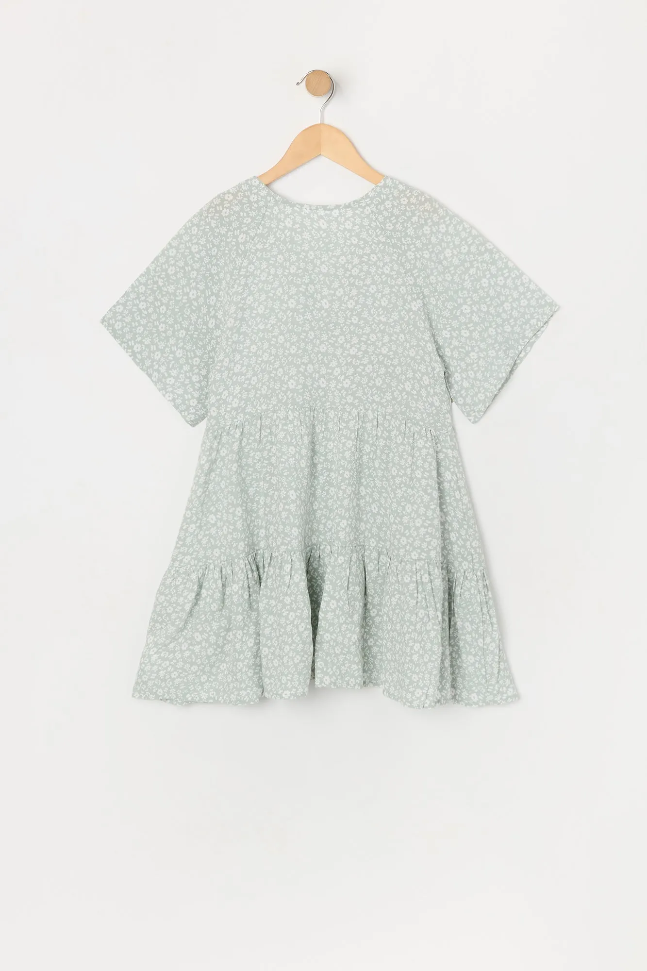Robe de style nuisette fleurie à manches courtes pour fille sold by Urban Planet product image thumbnail 4