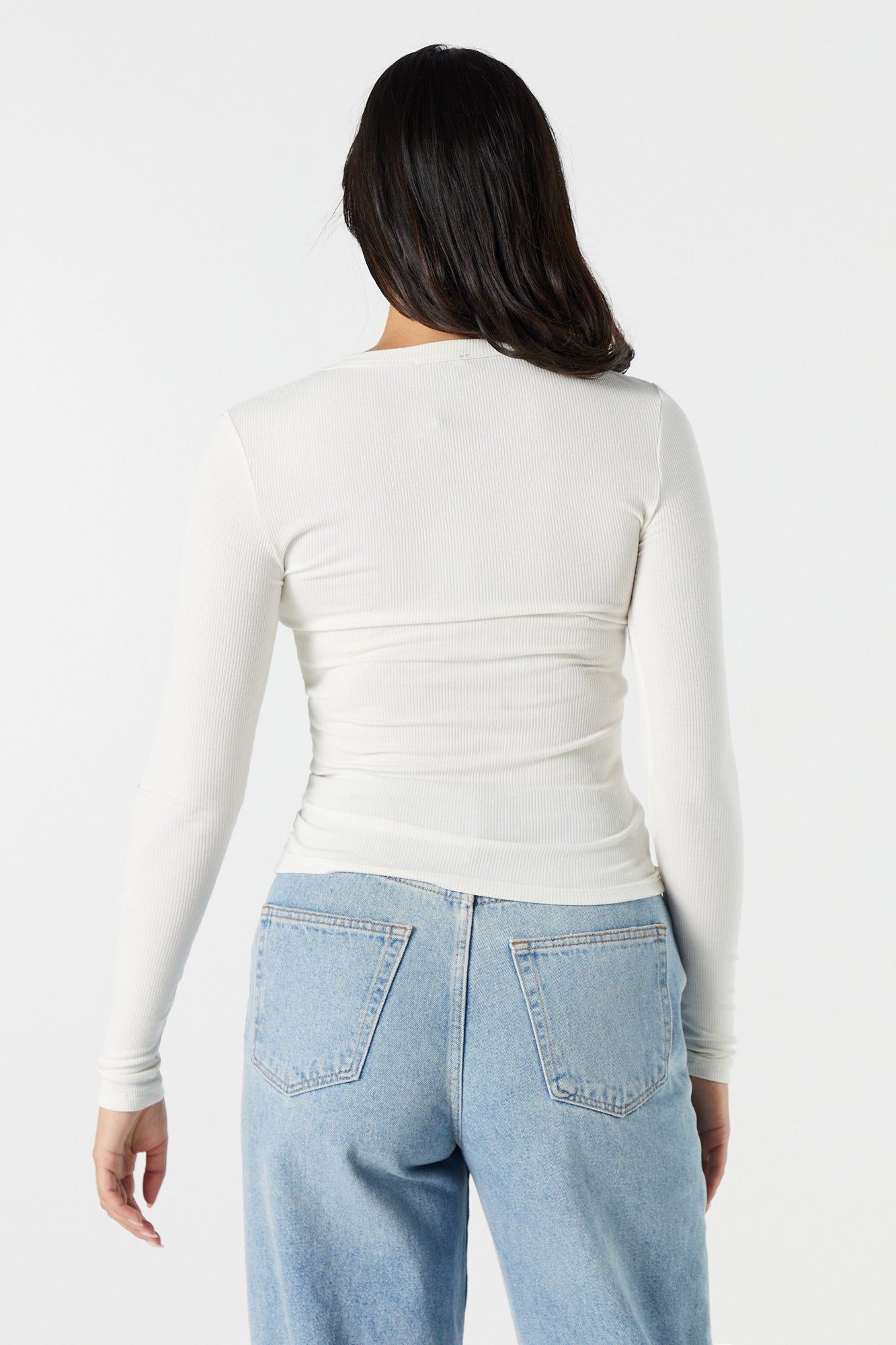Ribbed High Neck Long Sleeve Top sold by Urban Planet product image thumbnail 11