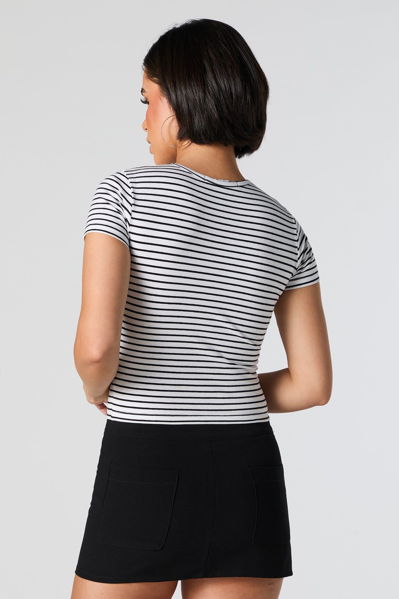 Striped Crewneck Baby T-Shirt sold by Urban Planet product image thumbnail 2