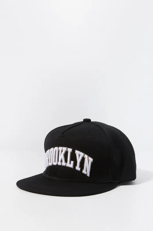 Brooklyn Embroidered Snapback Hat sold by Urban Planet