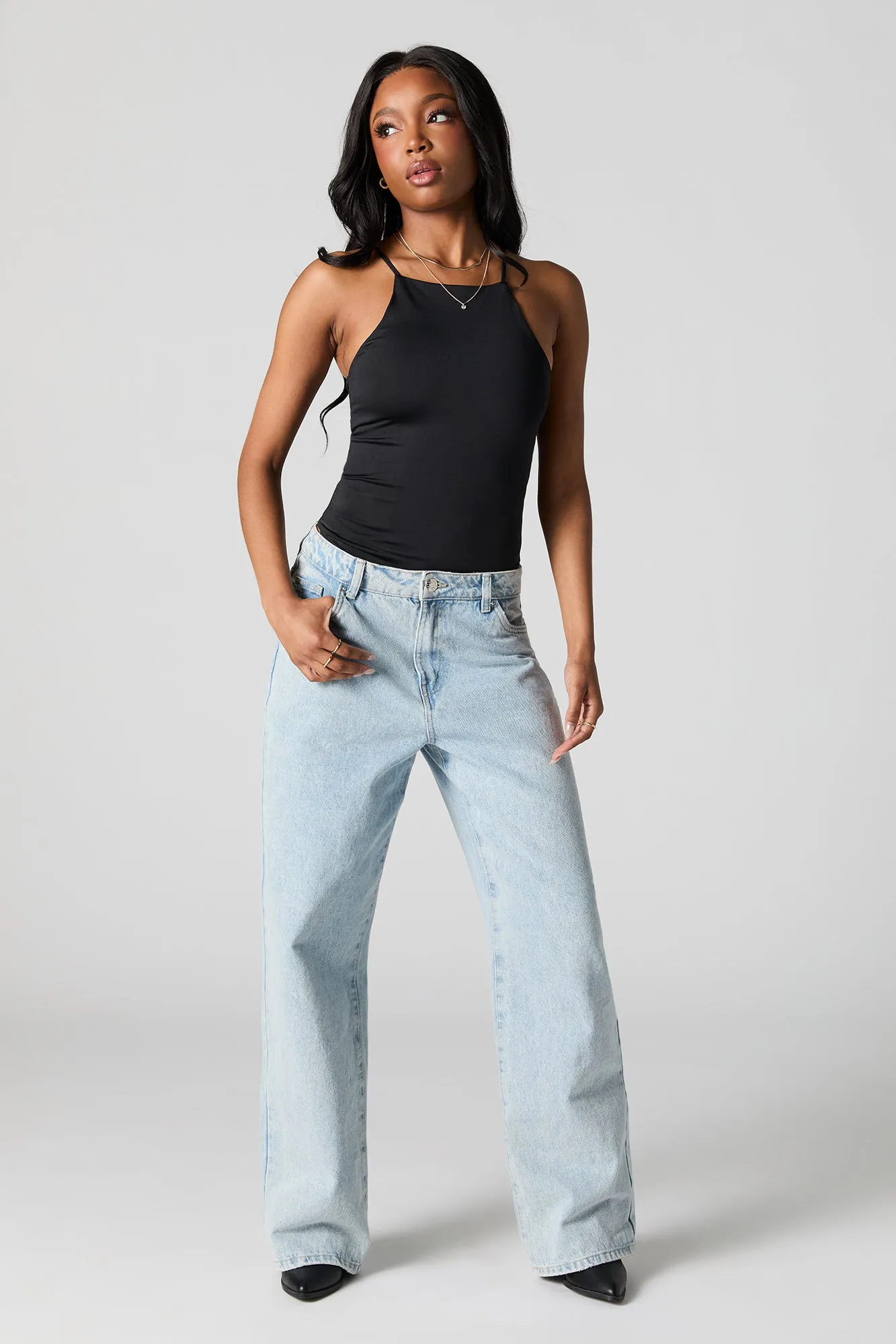 Contour Halter Neck Bodysuit sold by Urban Planet product image thumbnail 3