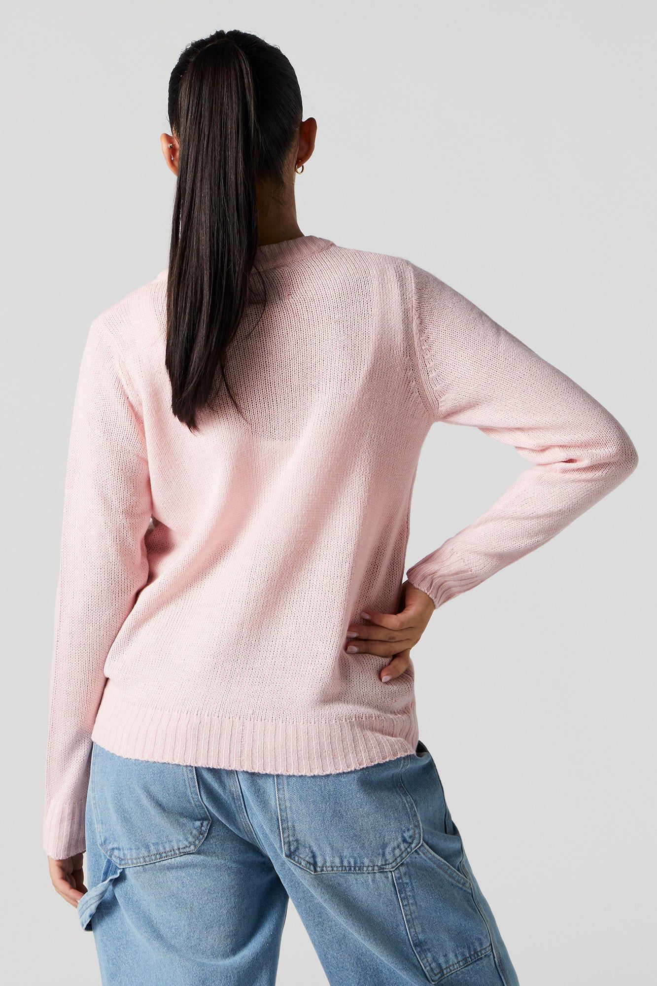 Chandail de Noël en tricot à imprimé Renne sold by Urban Planet product image thumbnail 4