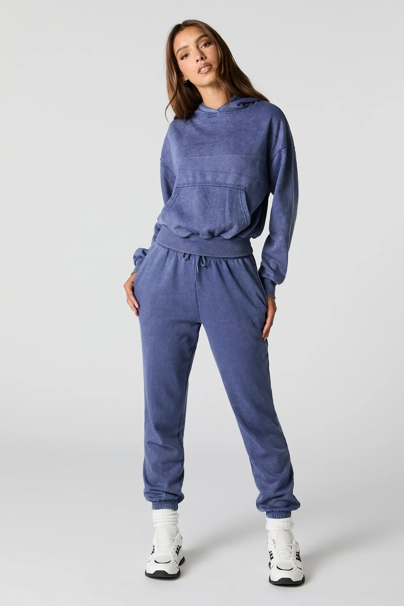 Washed Fleece Hoodie sold by Urban Planet product image thumbnail 3