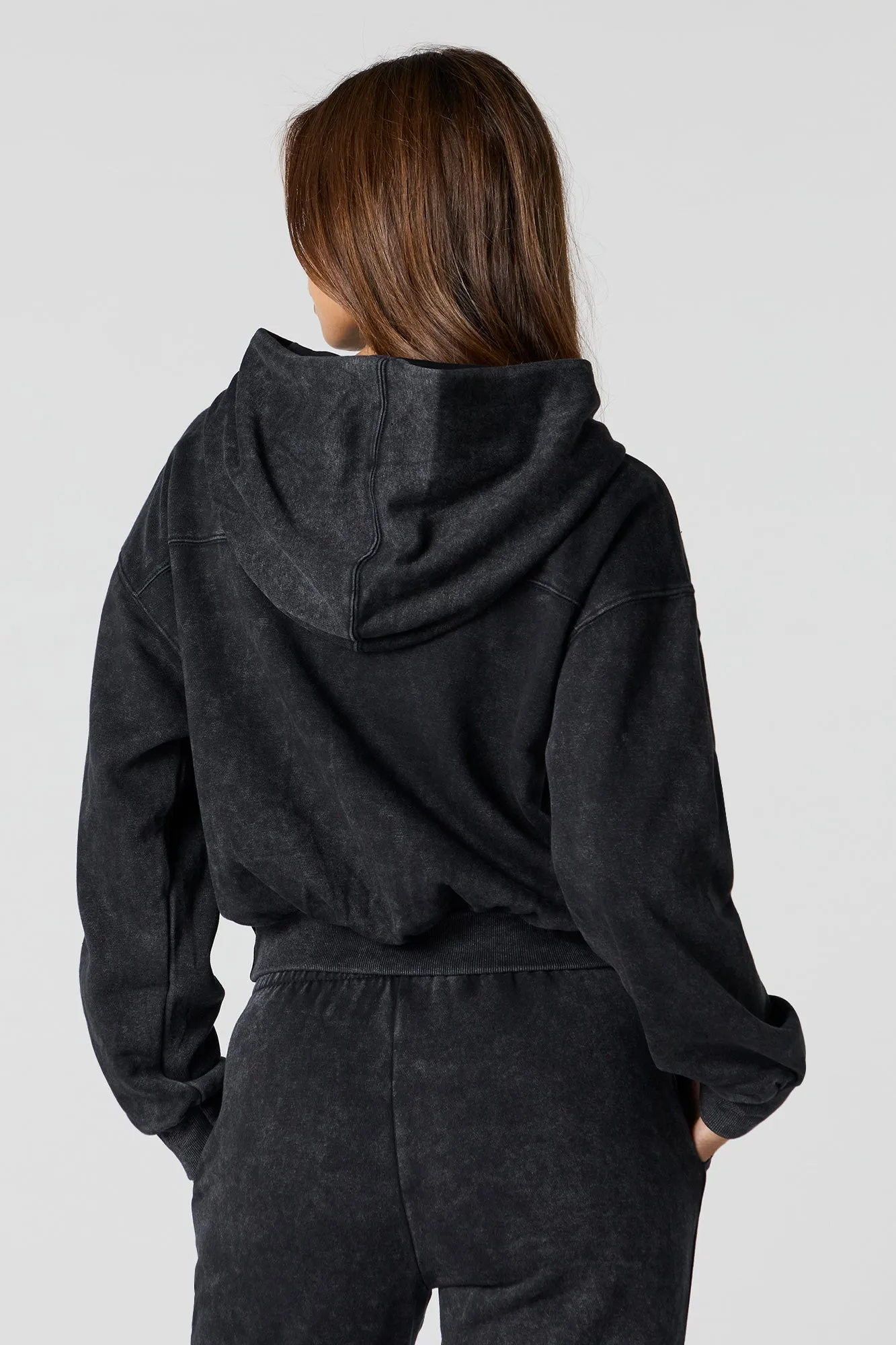 Washed Fleece Hoodie sold by Urban Planet product image thumbnail 5