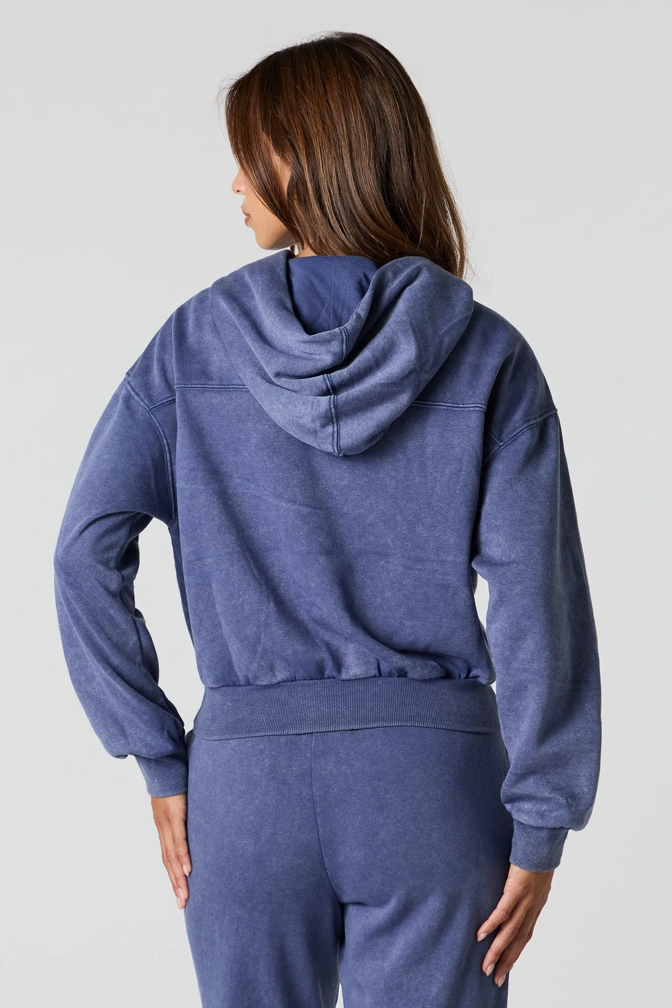 Washed Fleece Hoodie sold by Urban Planet product image thumbnail 2