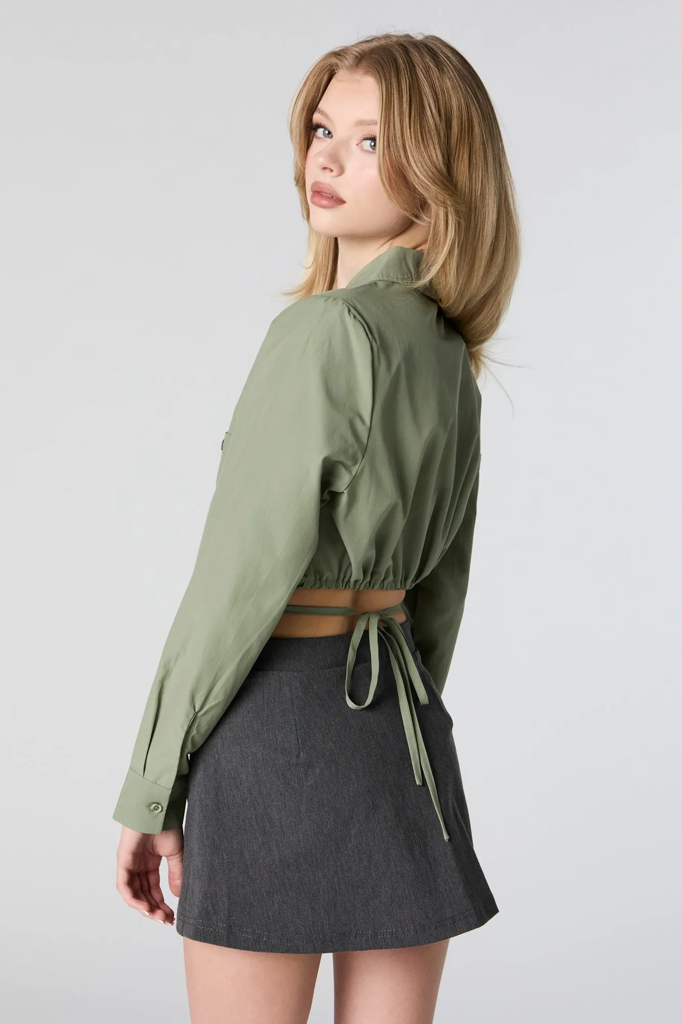 Haut boutonné court avec brides sold by Urban Planet product image thumbnail 5