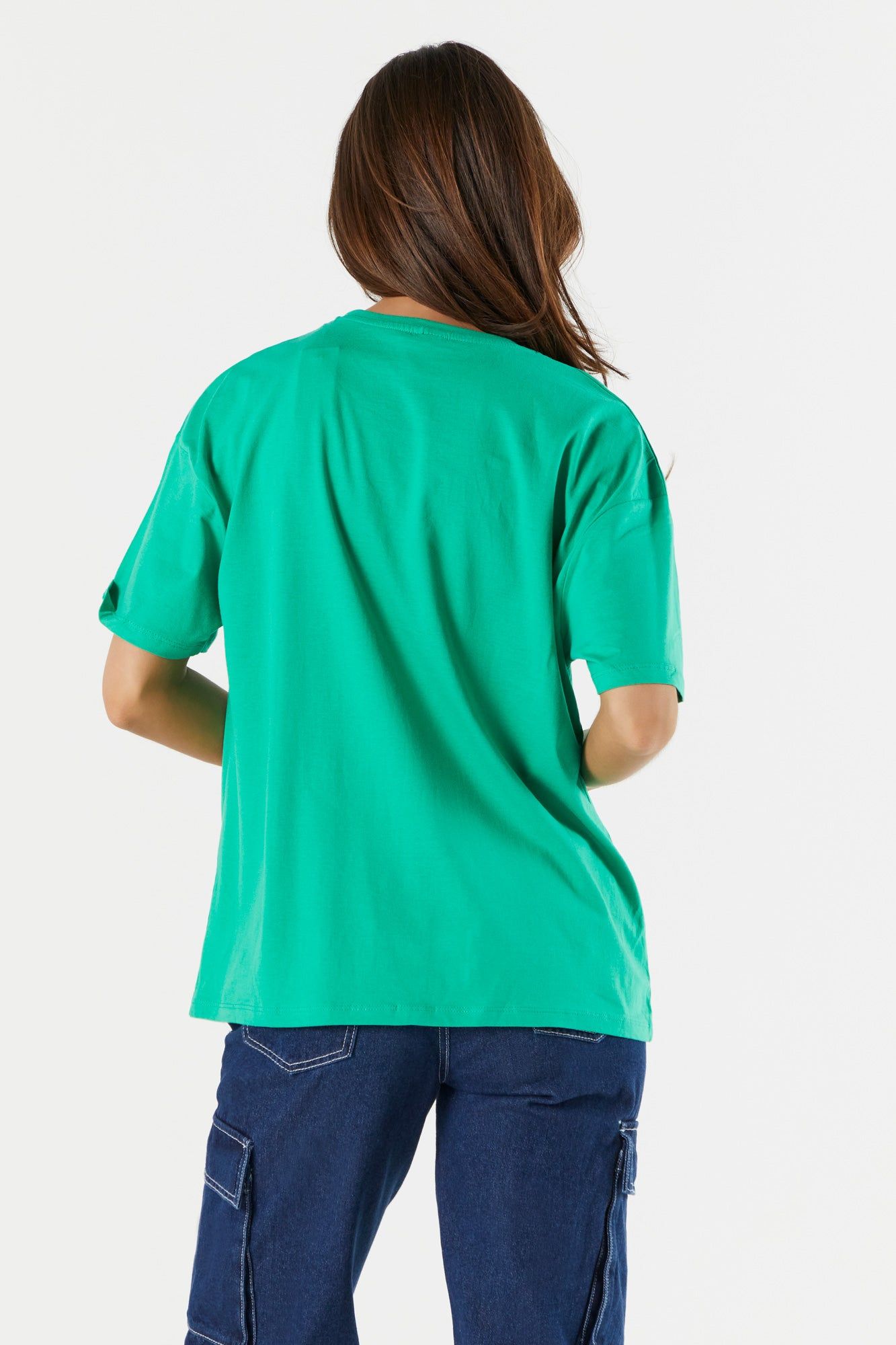 Green Hello Kitty and Friends Graphic Boyfriend T-Shirt sold by Urban Planet product image thumbnail 2