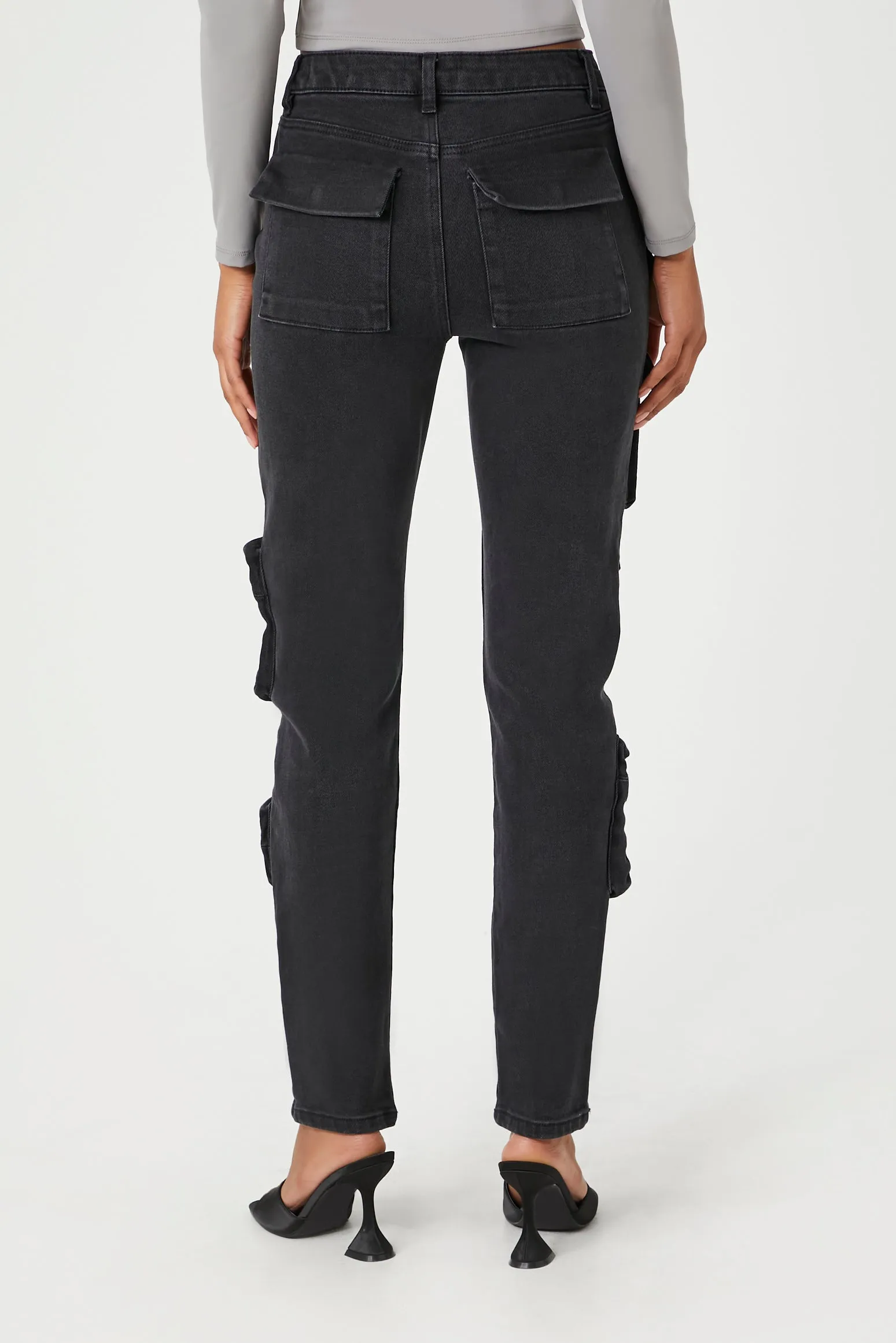 Jean cargo à taille haute sold by Urban Planet product image thumbnail 3