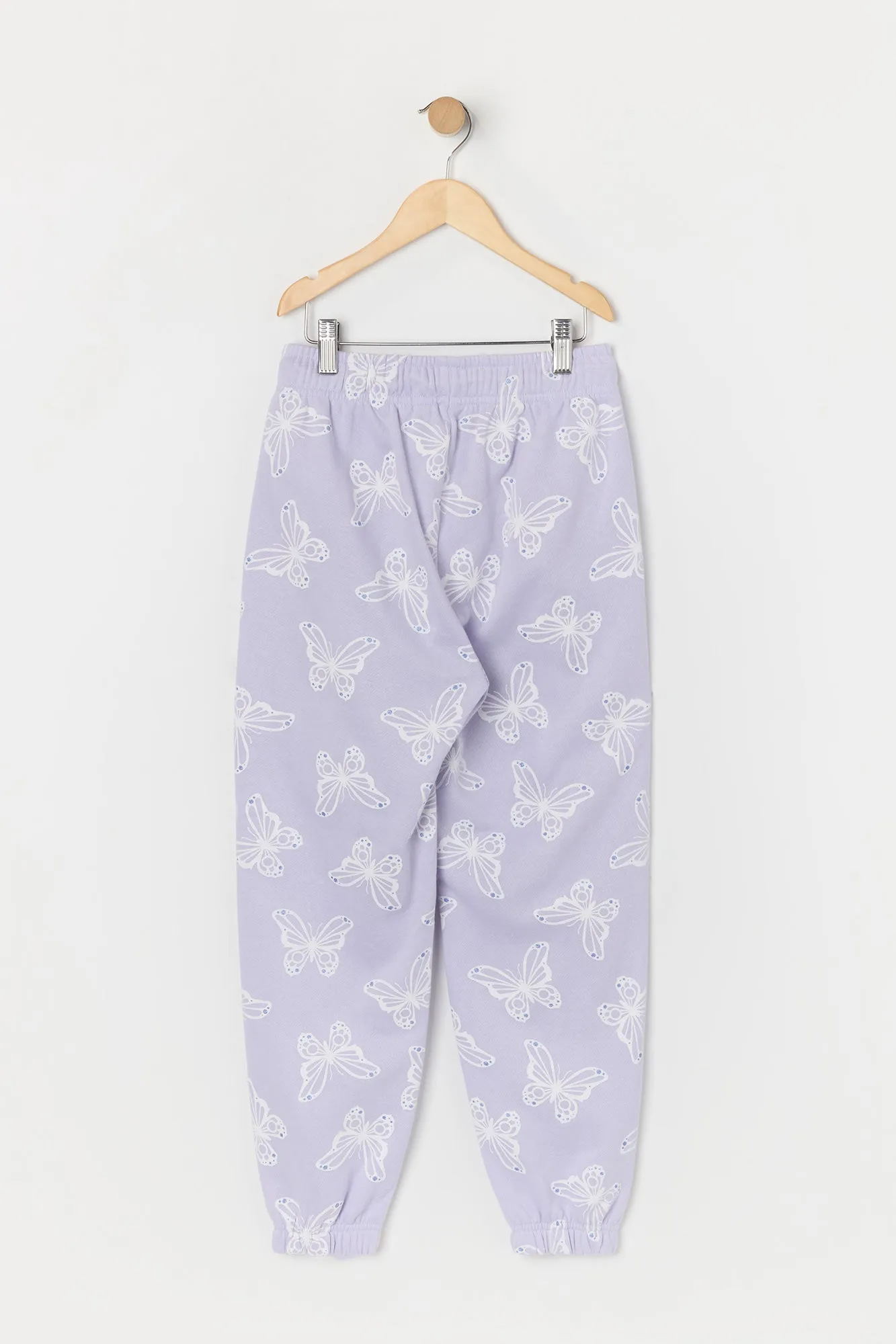 Girls Butterfly Print Fleece Jogger sold by Urban Planet product image thumbnail 2