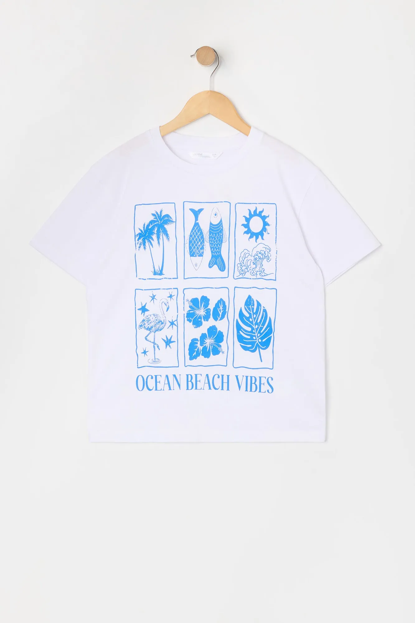 T-shirt à imprimé Ocean Beach Vibes pour fille sold by Urban Planet