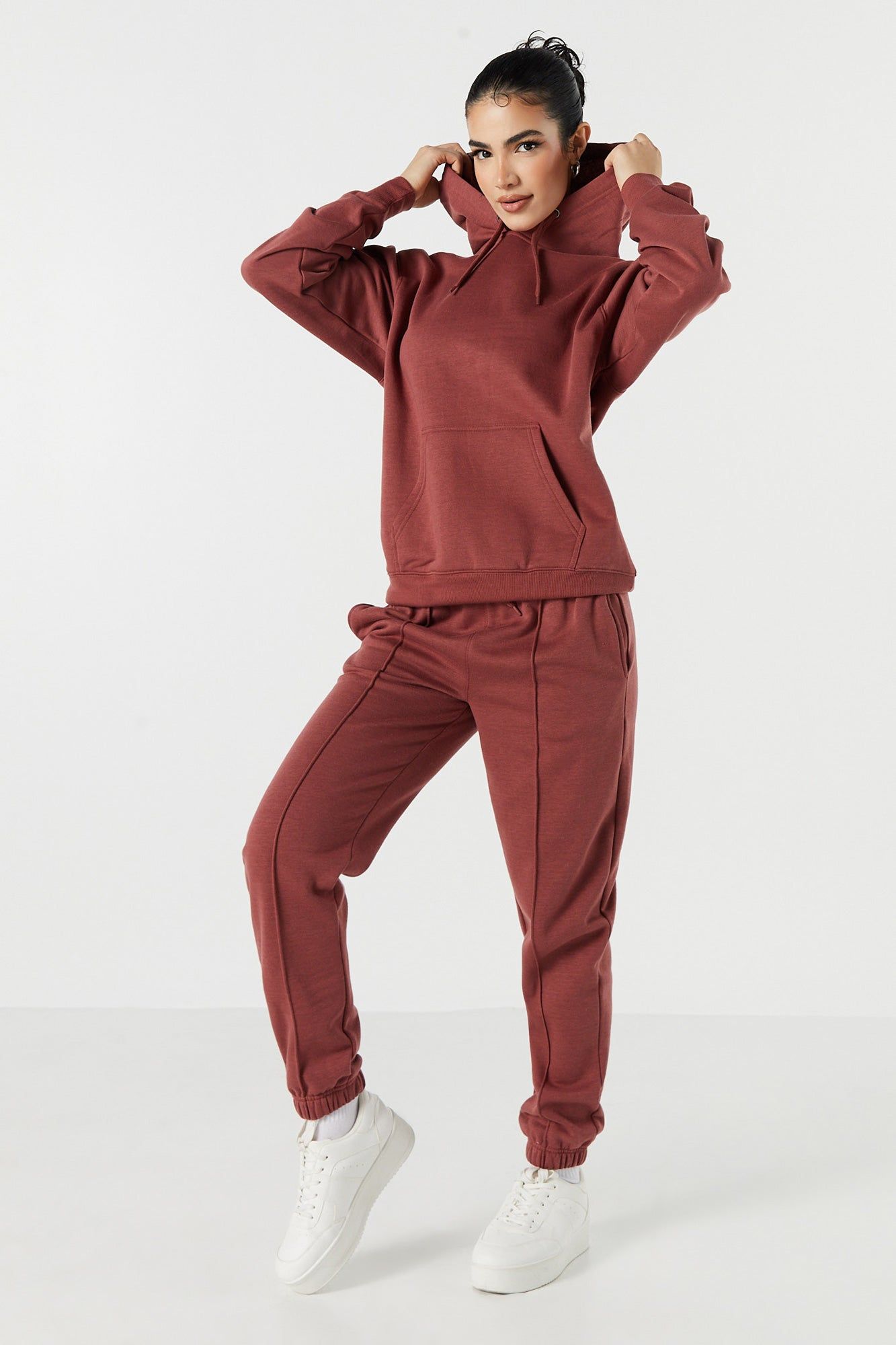 Coloured Fleece Oversized Hoodie sold by Urban Planet product image thumbnail 3