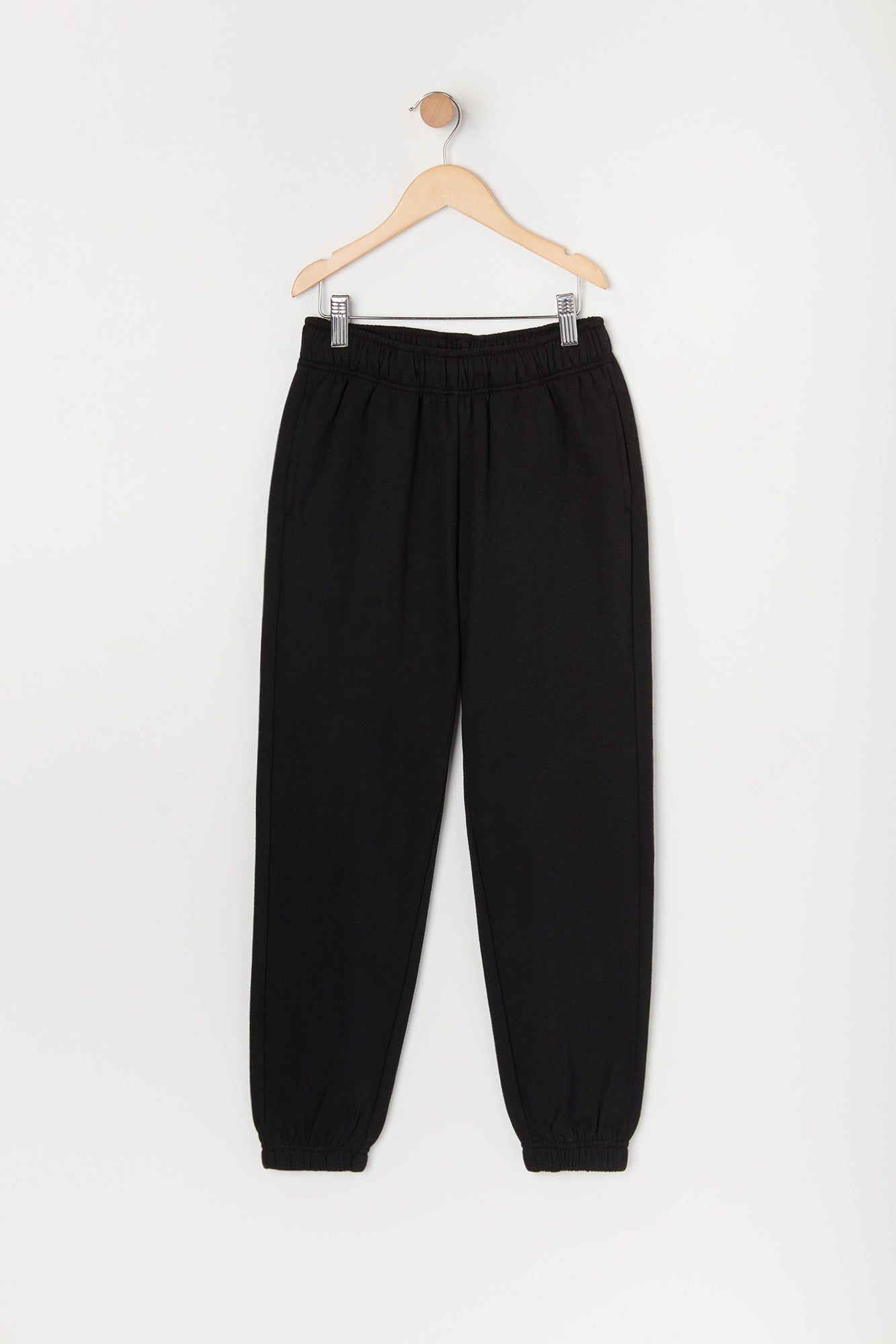 Girls Solid Fleece Jogger sold by Urban Planet