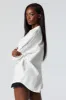 Poplin Oversized Button-Up Top sold by Urban Planet