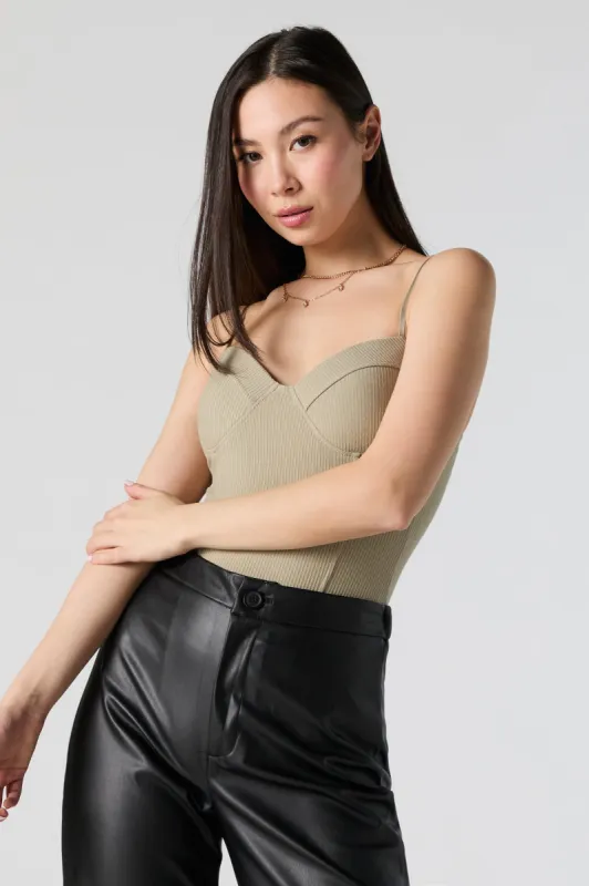 Maillot corset côtelé sold by Urban Planet