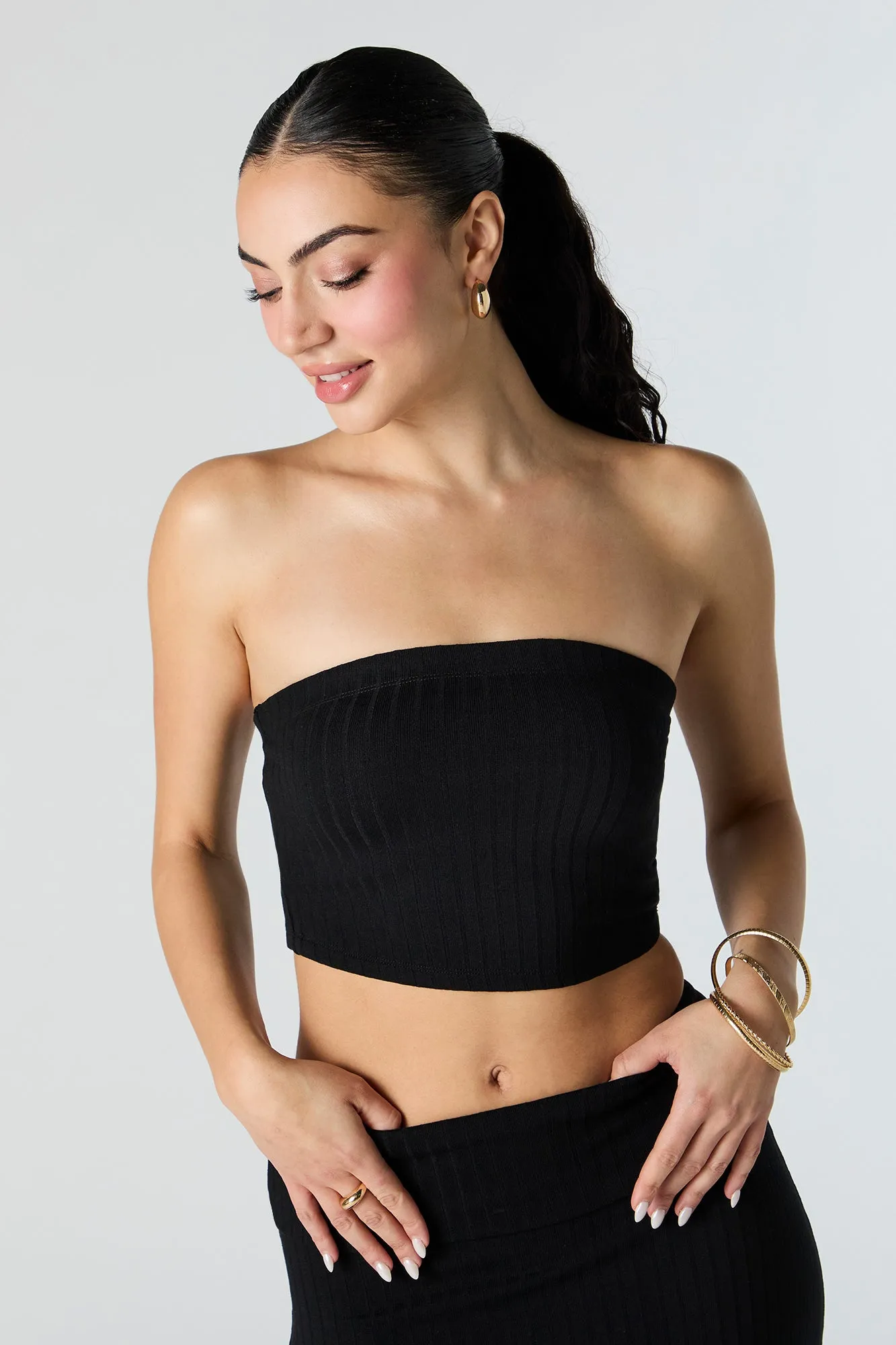 Ribbed Tube Top sold by Urban Planet product image thumbnail 5