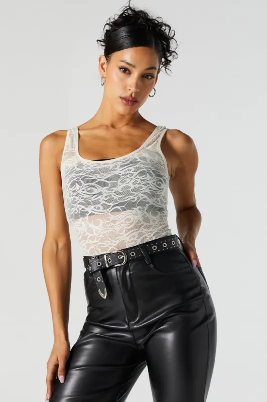 Maillot en dentelle avec motif abstrait sold by Urban Planet