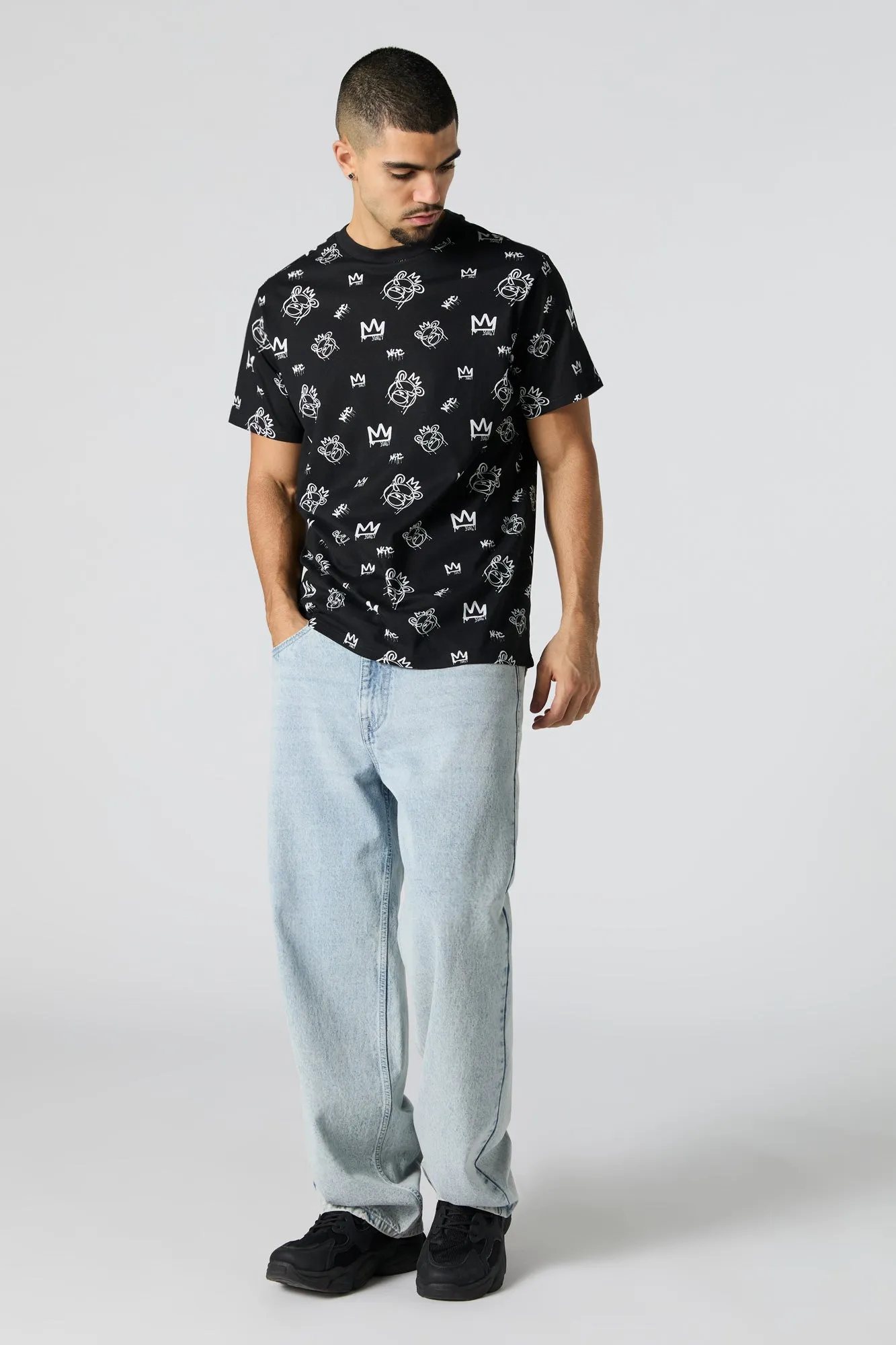 NYC Teddy Print T-Shirt sold by Urban Planet product image thumbnail 3